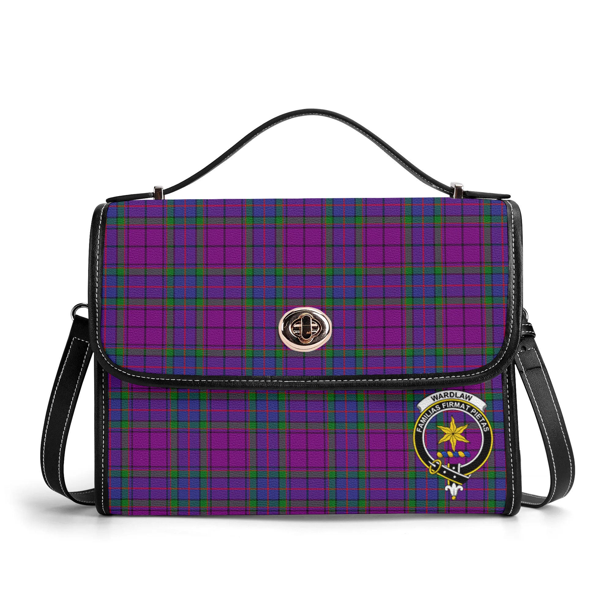Wardlaw Modern Tartan Crest Satchel Bag