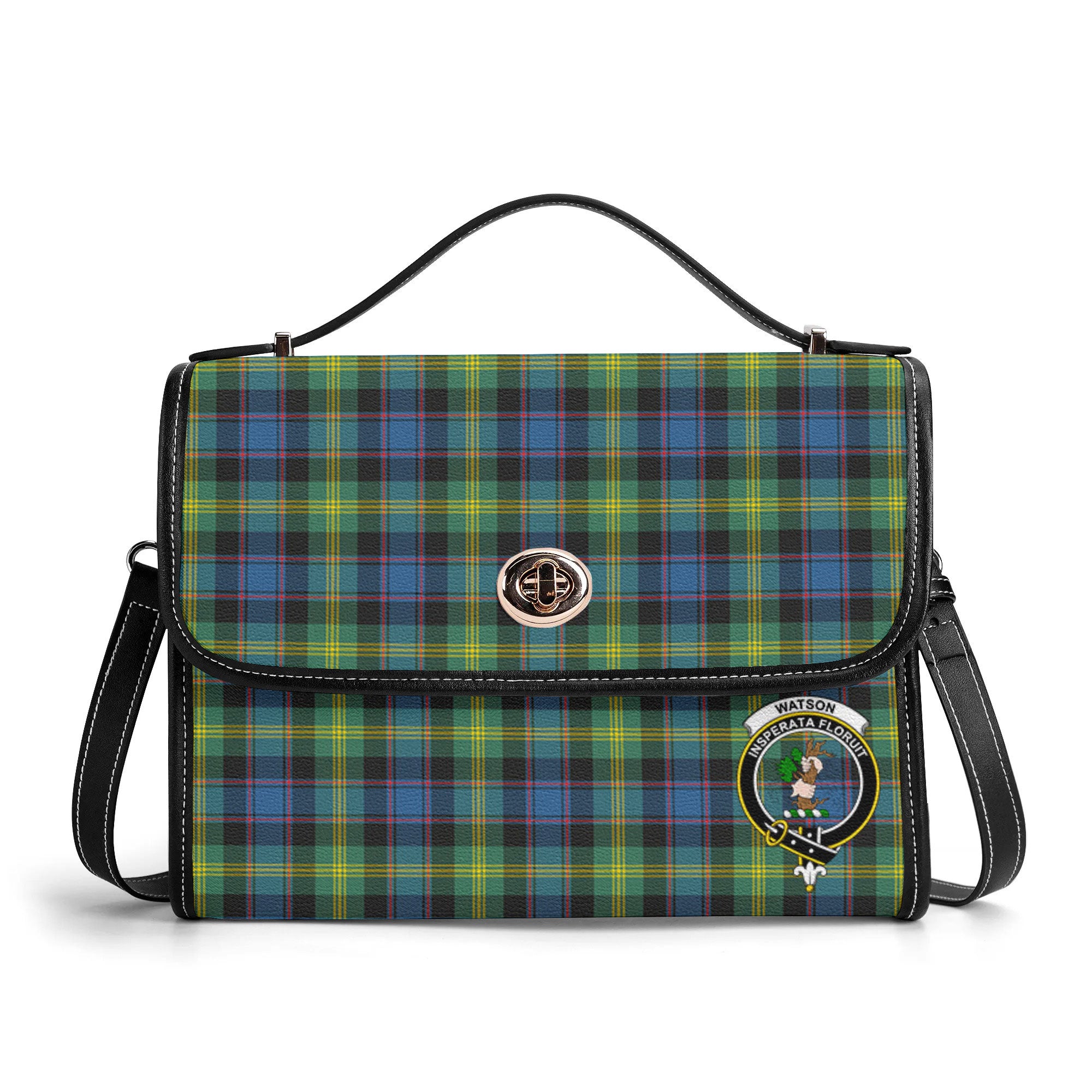 Watson Ancient Tartan Crest Satchel Bag
