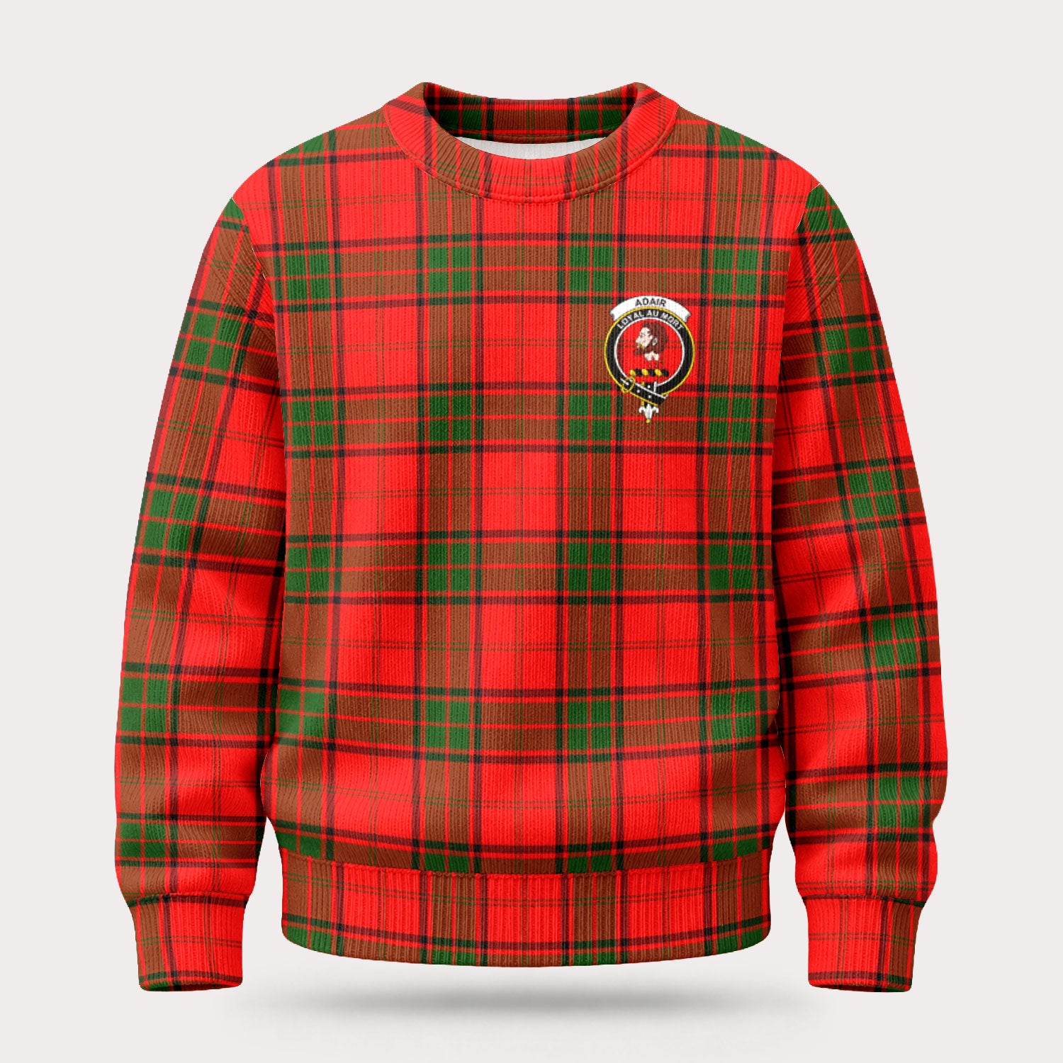 Adair Modern Tartan Crest Sweater