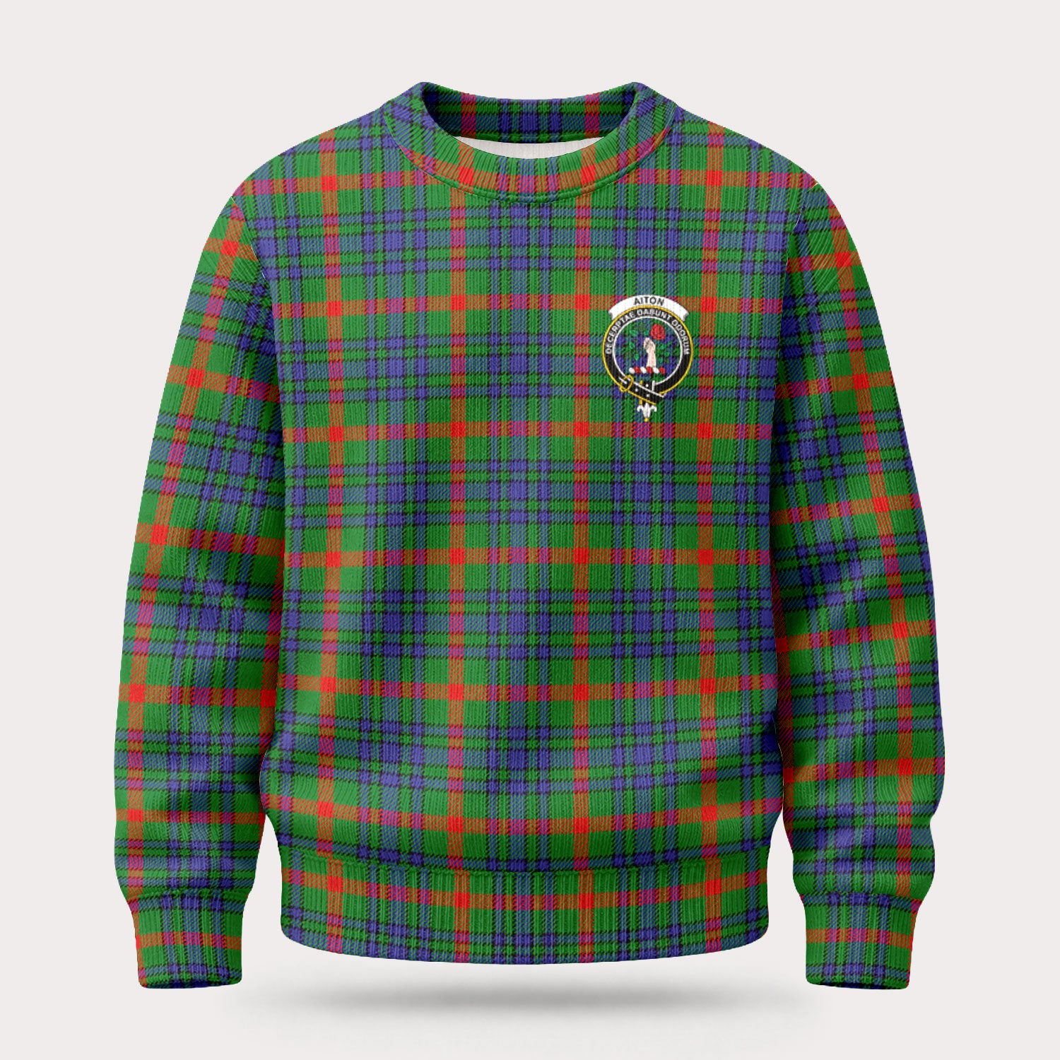 Aiton Tartan Crest Sweater