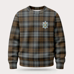 Black Watch Weathered Tartan Crest Sweater