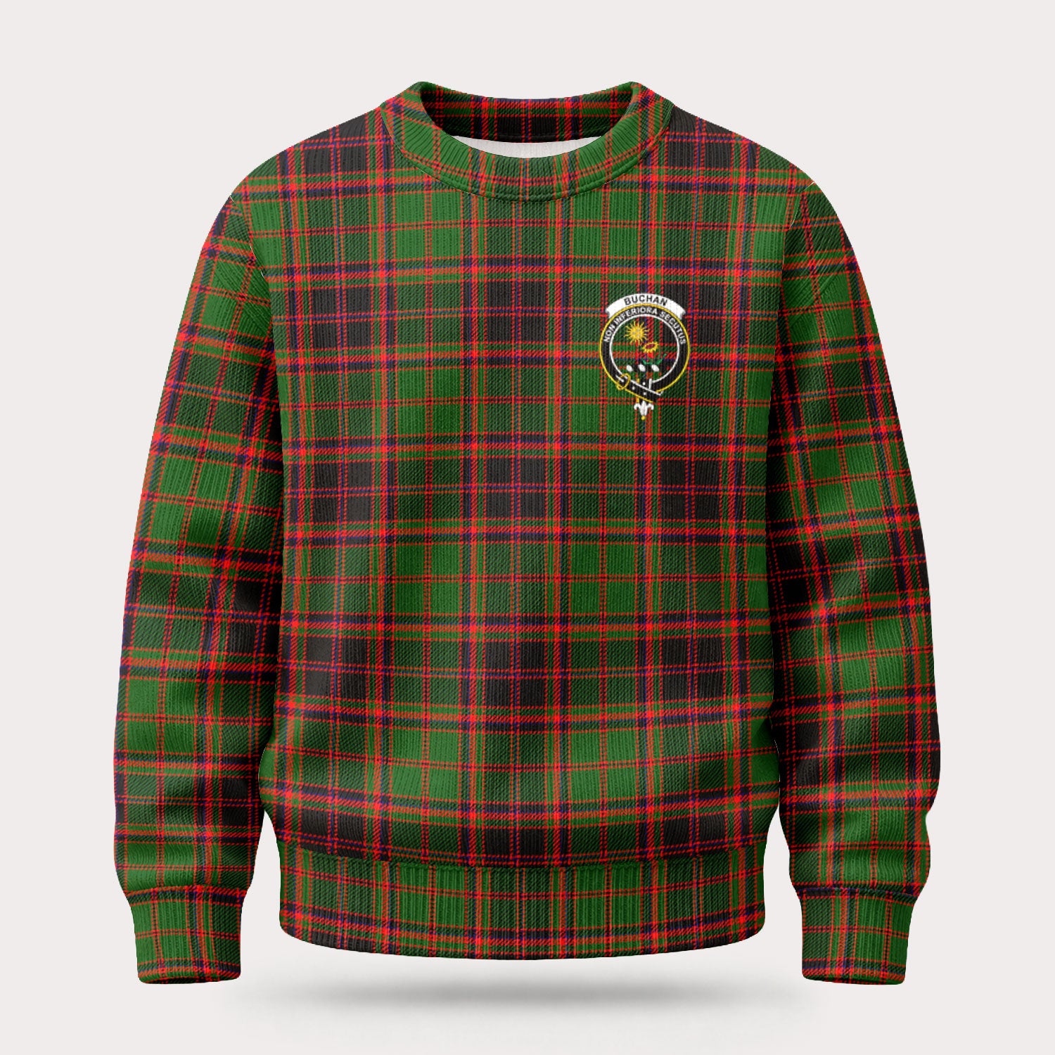Buchan Modern Tartan Crest Sweater