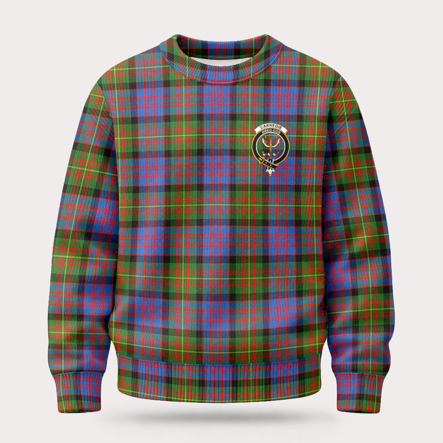 Carnegie Ancient Tartan Crest Sweater