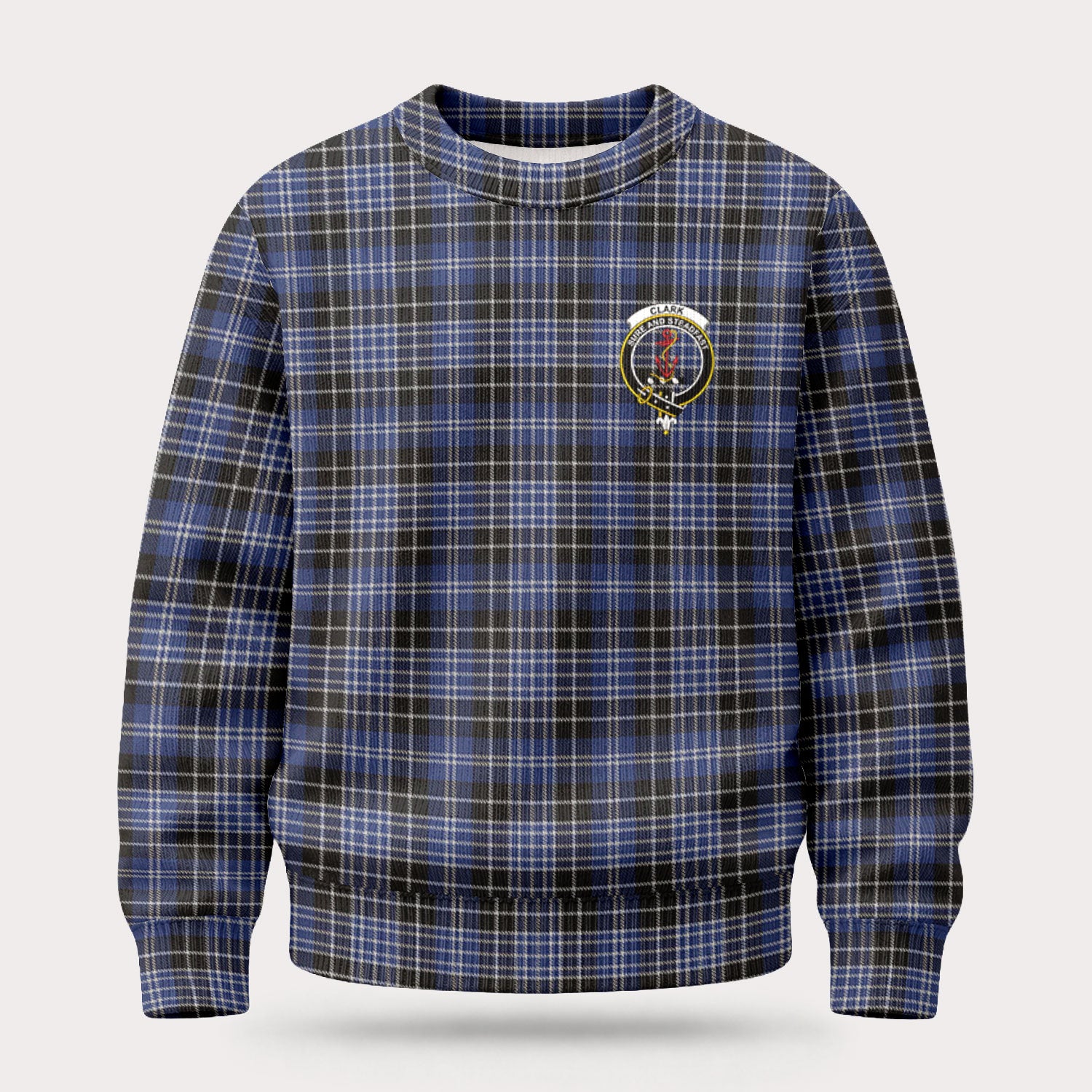 Clark Modern Tartan Crest Sweater
