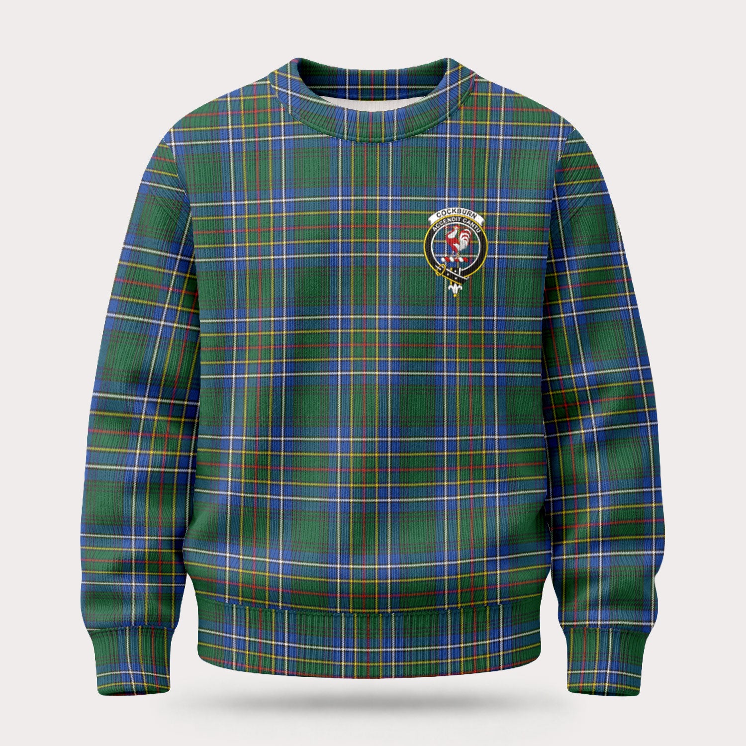 Cockburn Ancient Tartan Crest Sweater