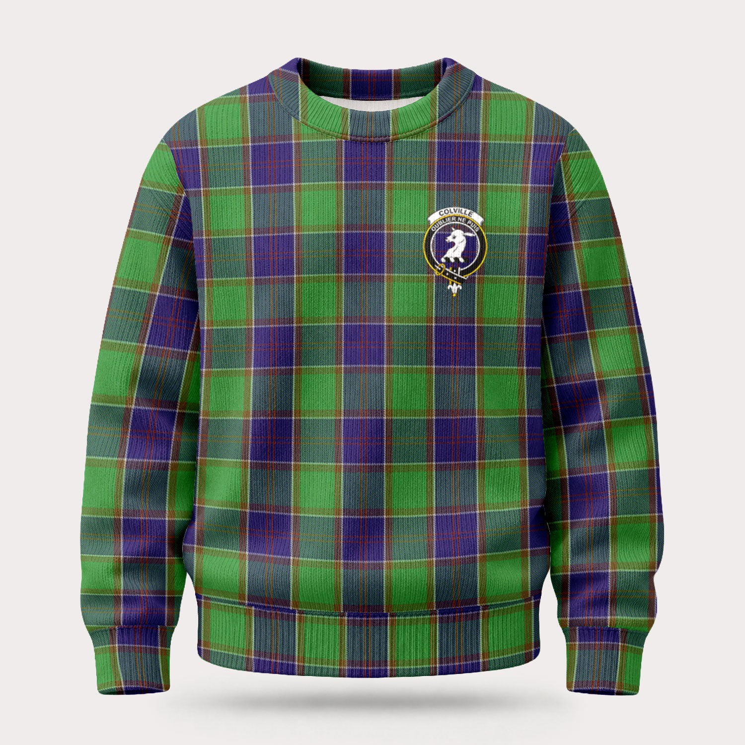 Colville Tartan Crest Sweater