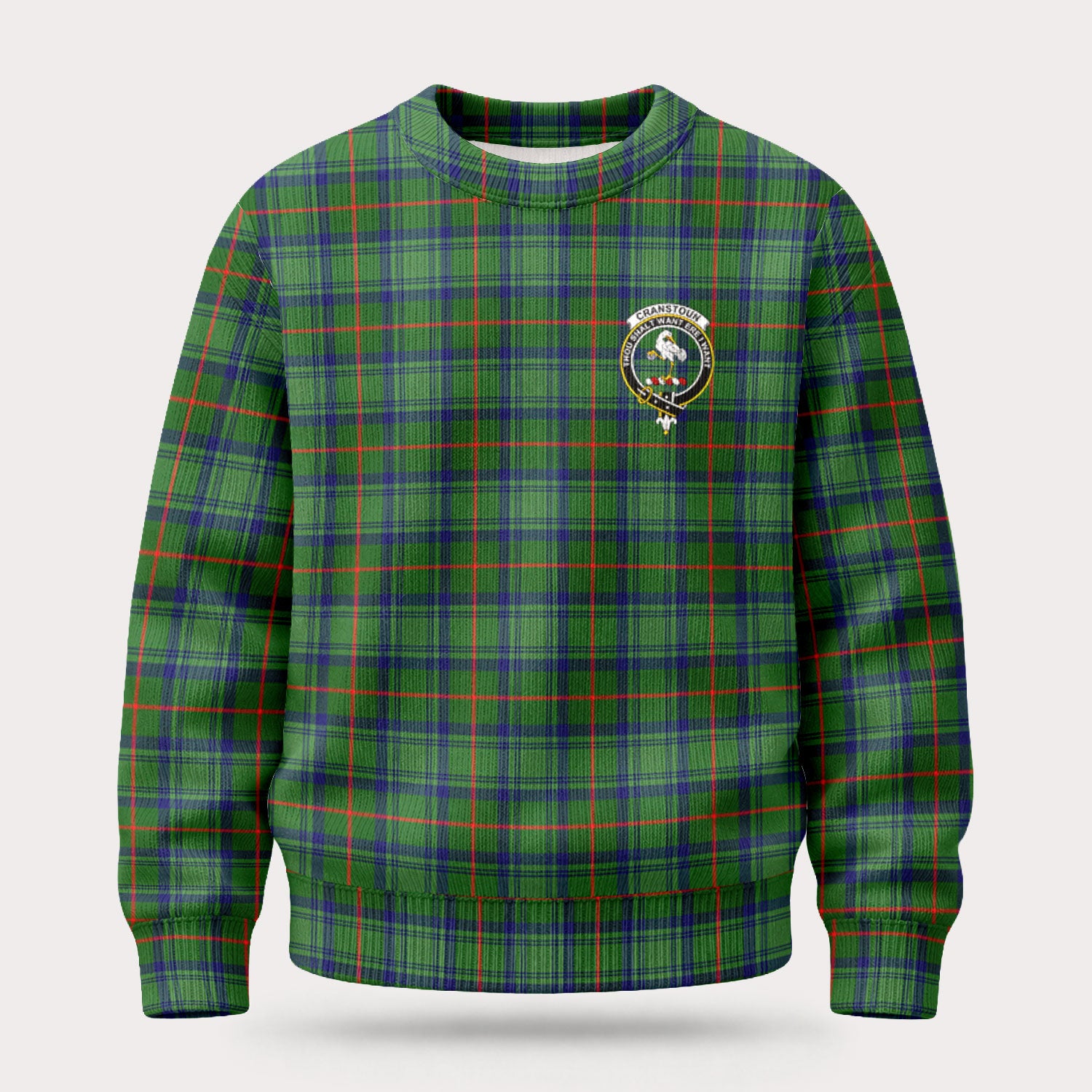 Cranstoun Tartan Crest Sweater