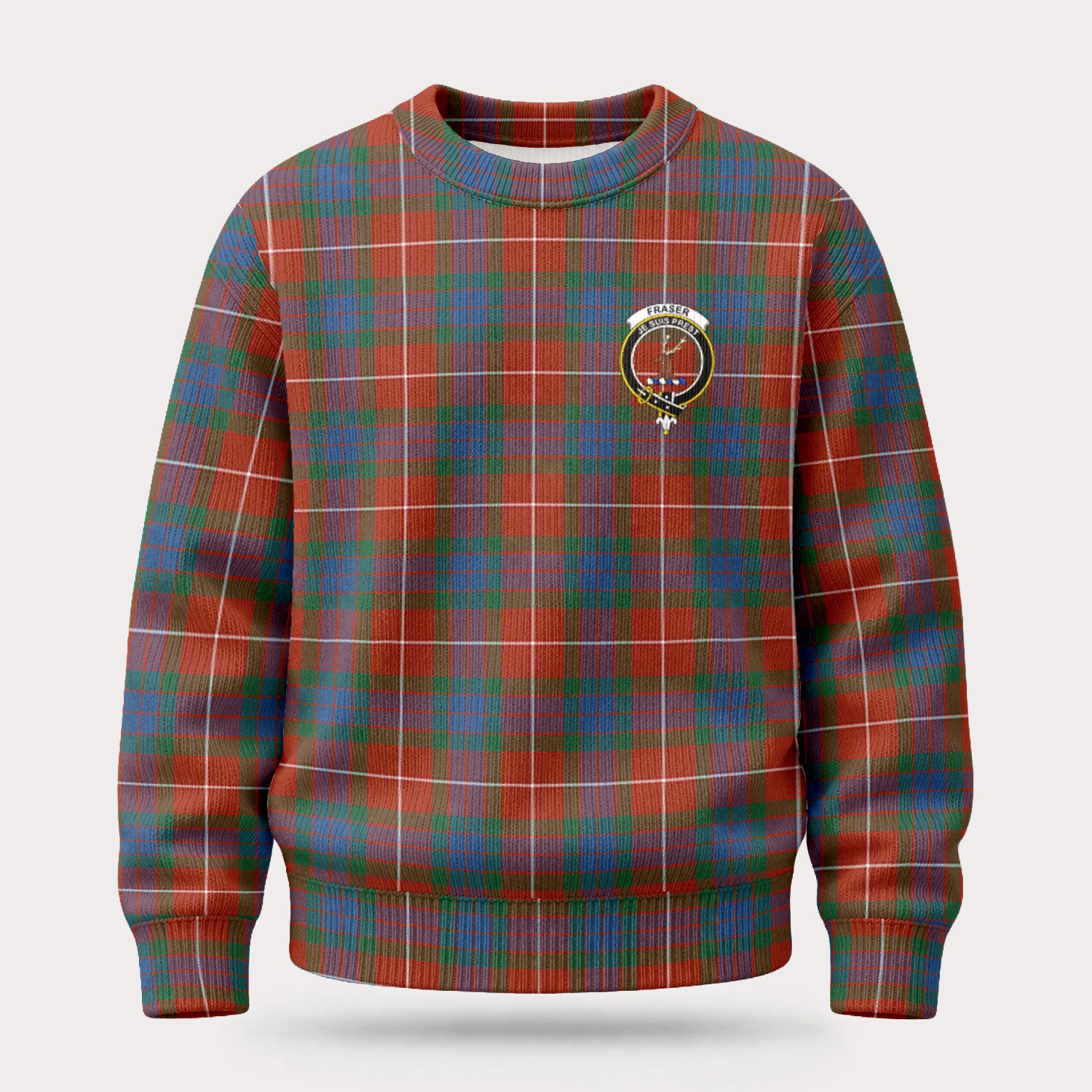 Fraser (of Lovat) Ancient Tartan Crest Sweater