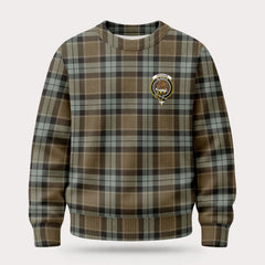Graham of Menteith Weathered Tartan Crest Sweater