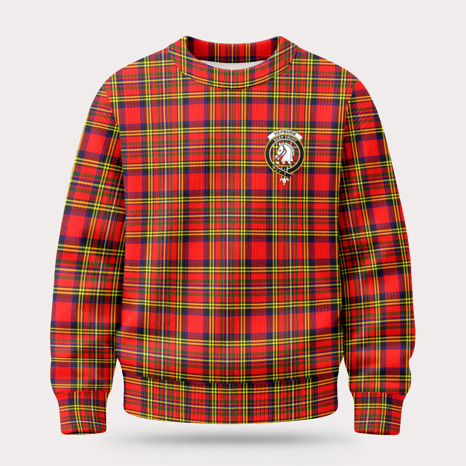 Hepburn Tartan Crest Sweater