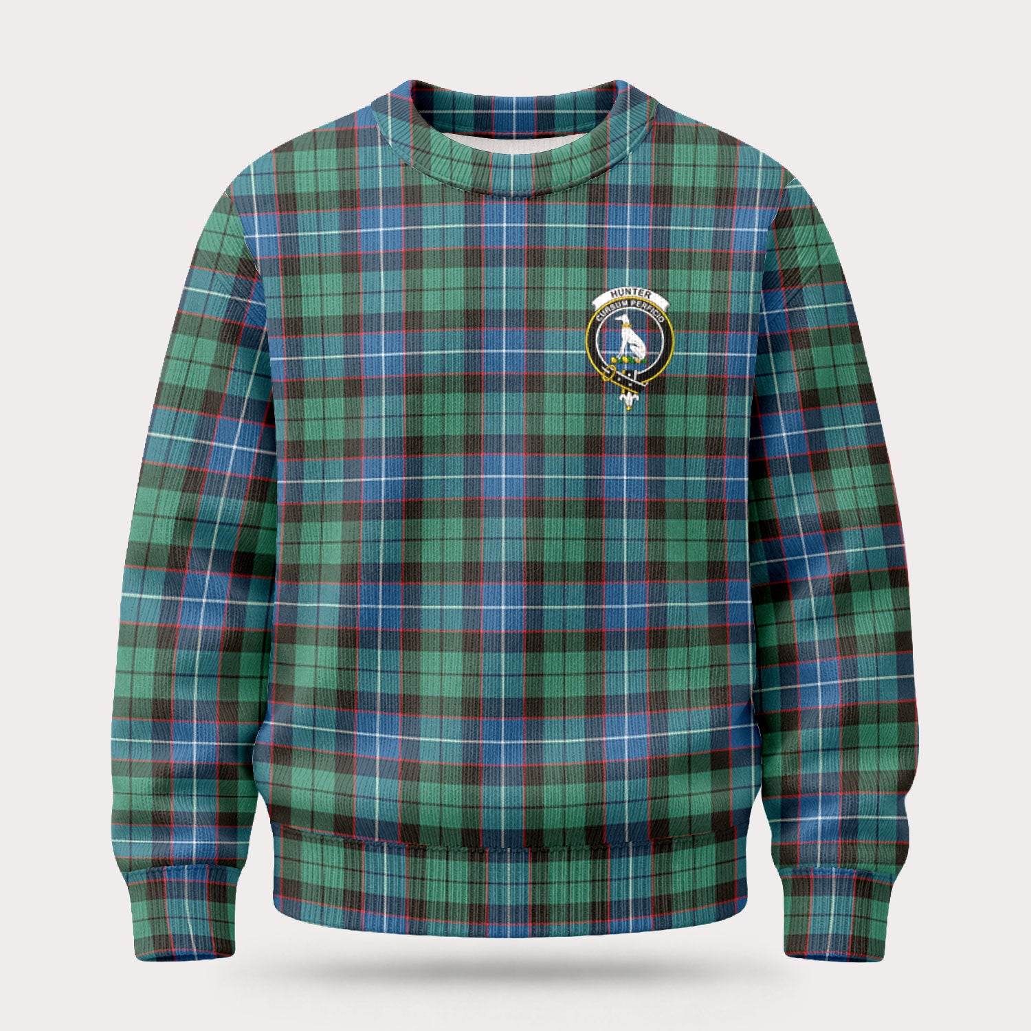 Hunter Ancient Tartan Crest Sweater