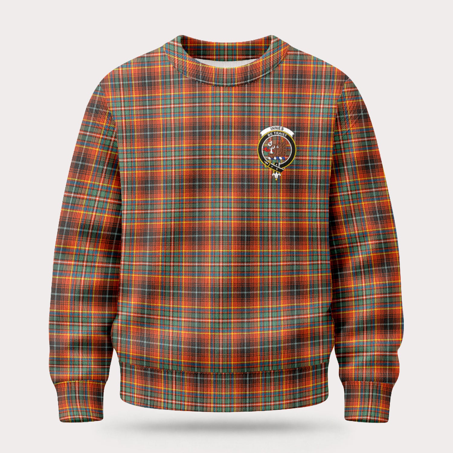 Innes Ancient Tartan Crest Sweater