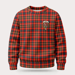 Innes Modern Tartan Crest Sweater
