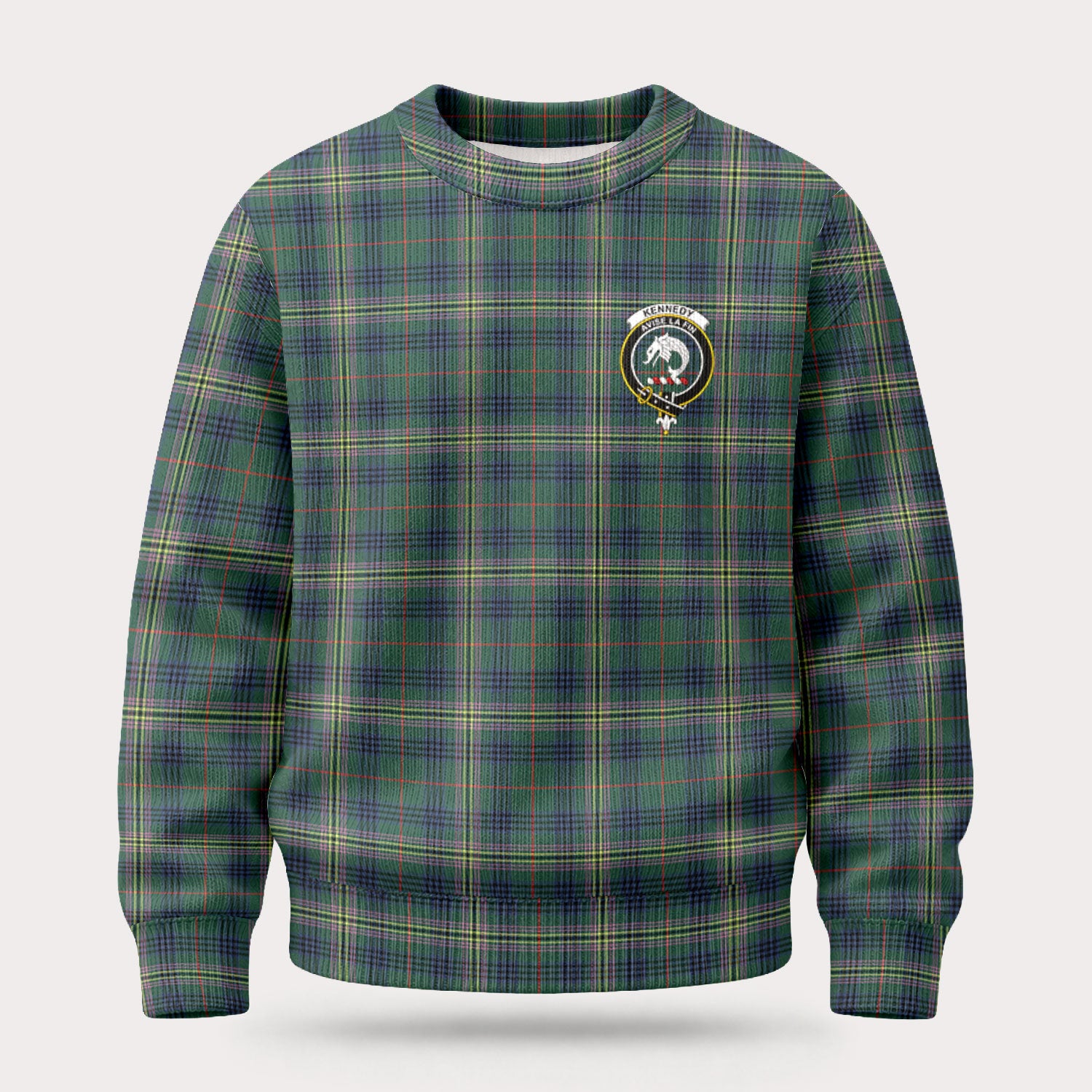 Kennedy Modern Tartan Crest Sweater