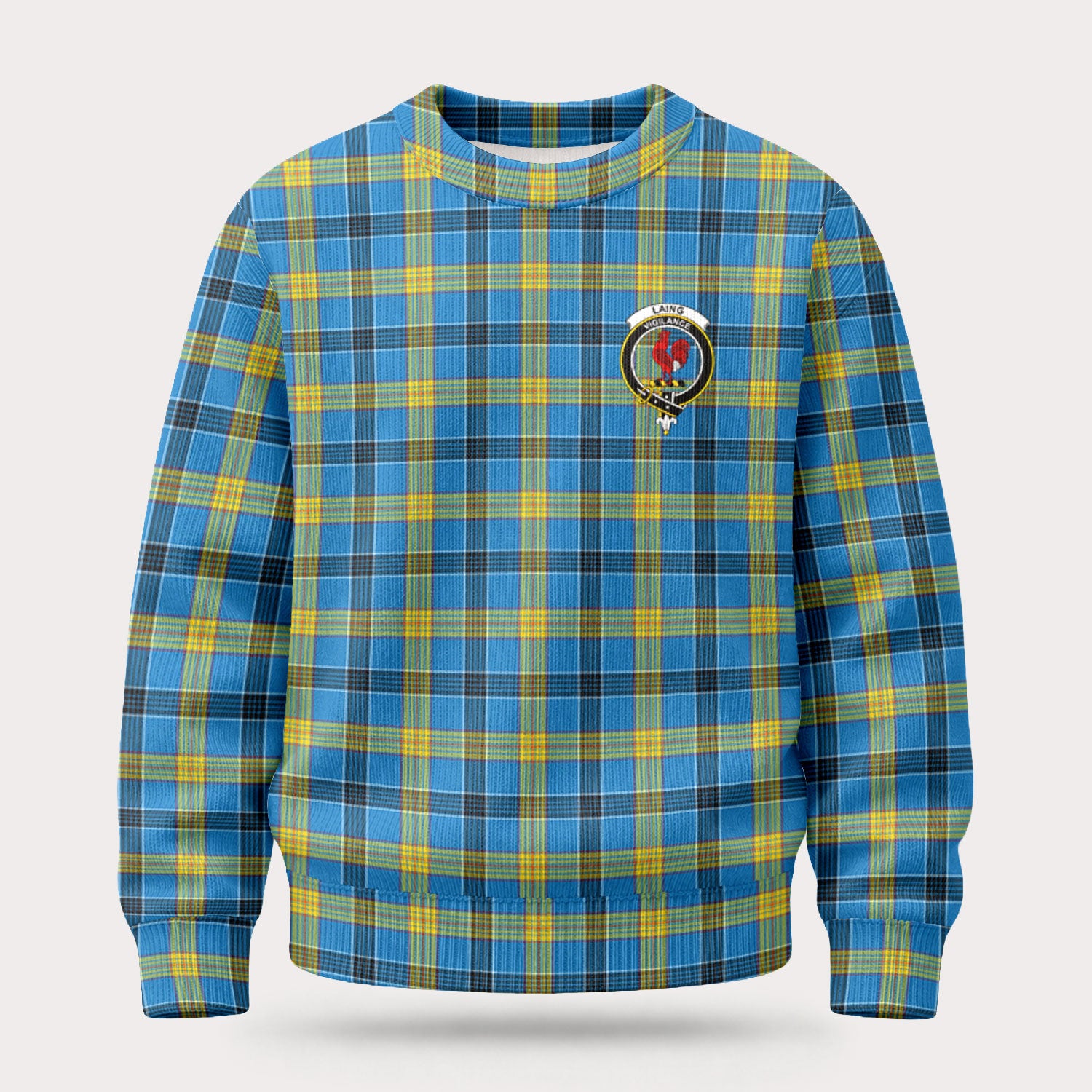 Laing Tartan Crest Sweater