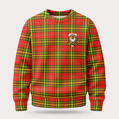 Leask Tartan Crest Sweater