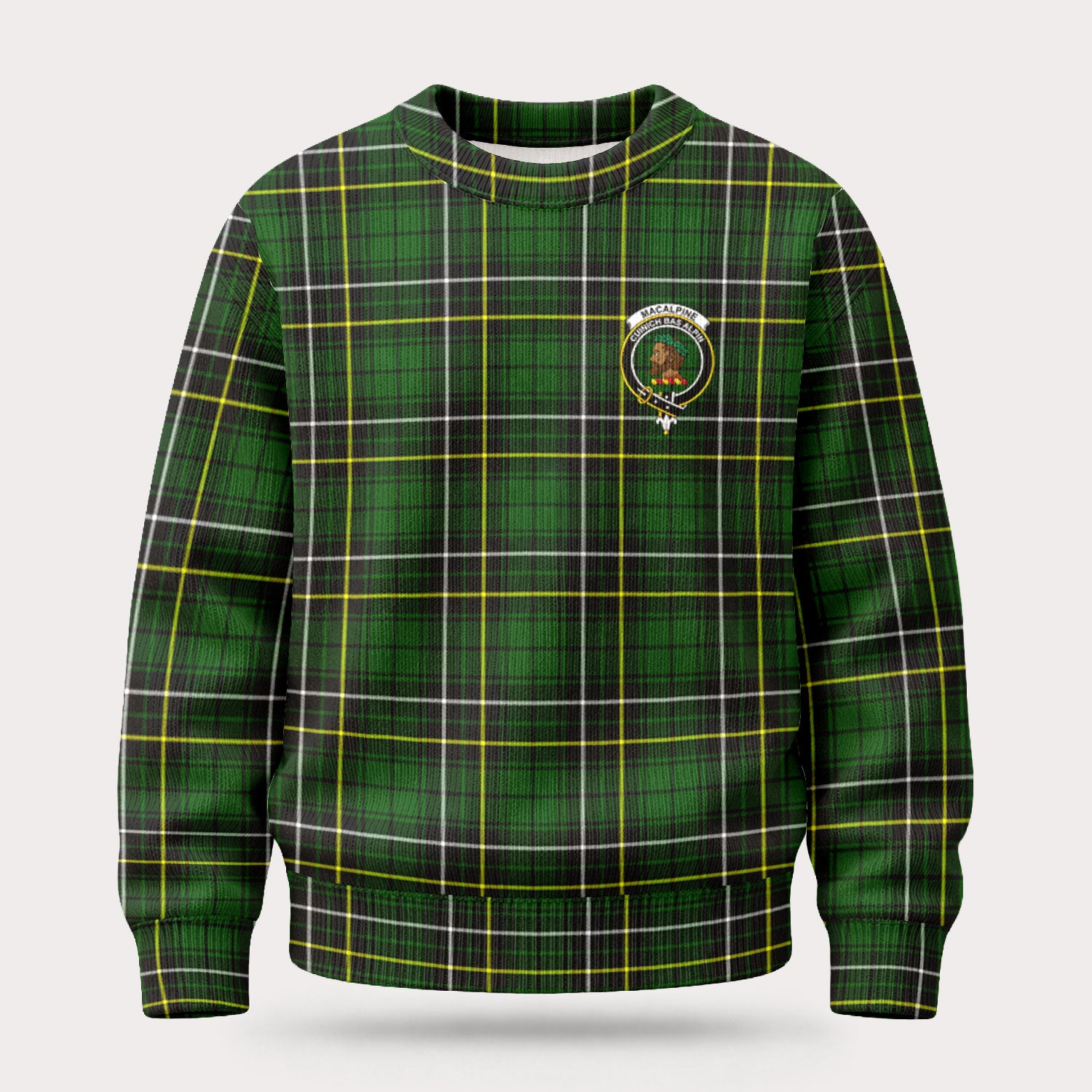 MacAlpine Modern Tartan Crest Sweater