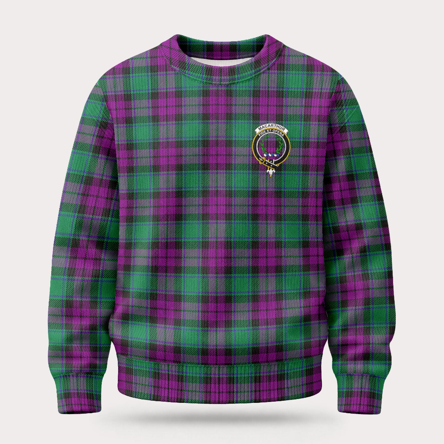 MacArthur - Milton Tartan Crest Sweater
