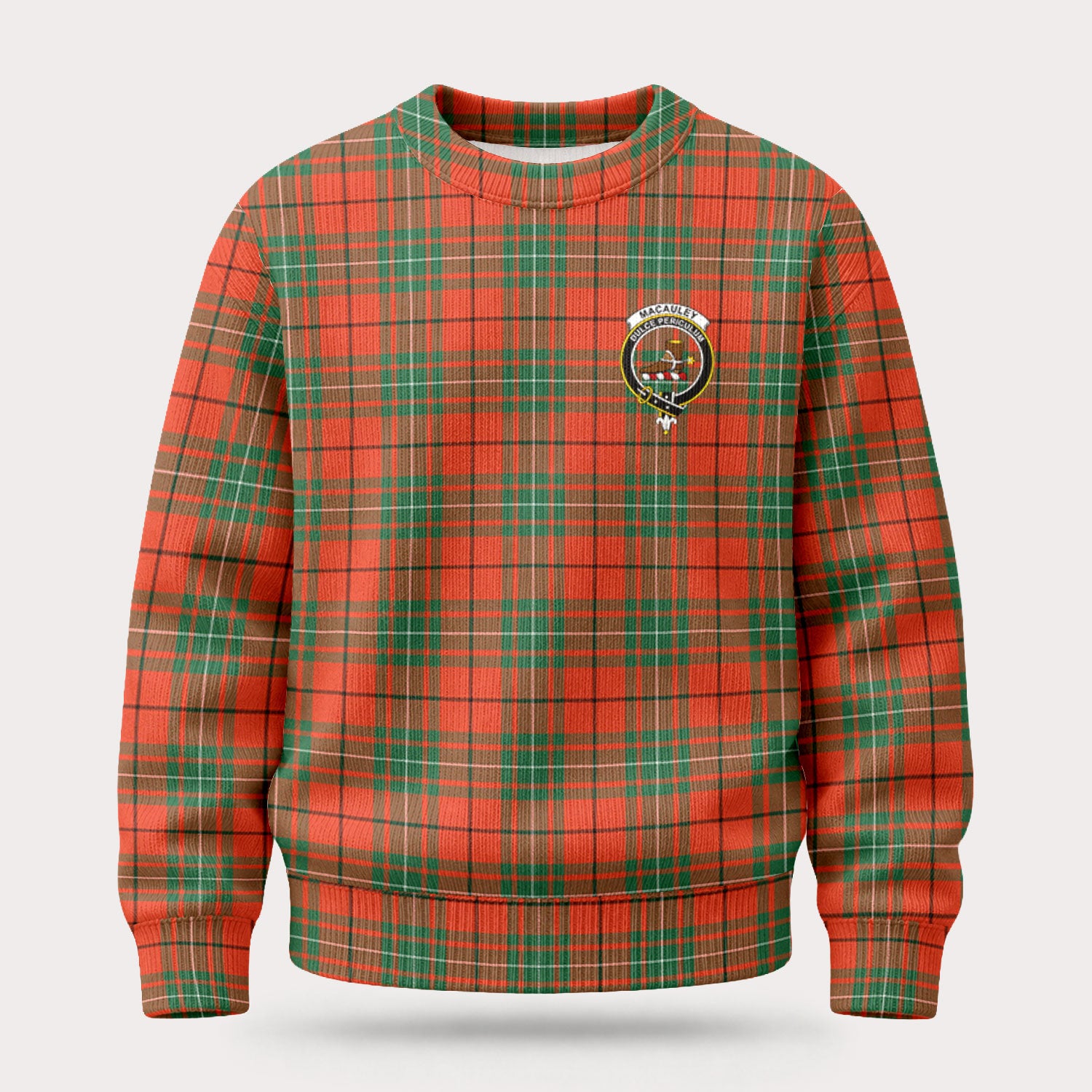 MacAuley Ancient Tartan Crest Sweater
