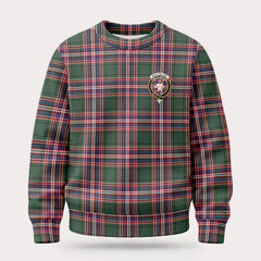MacFarlane Hunting Modern Tartan Crest Sweater