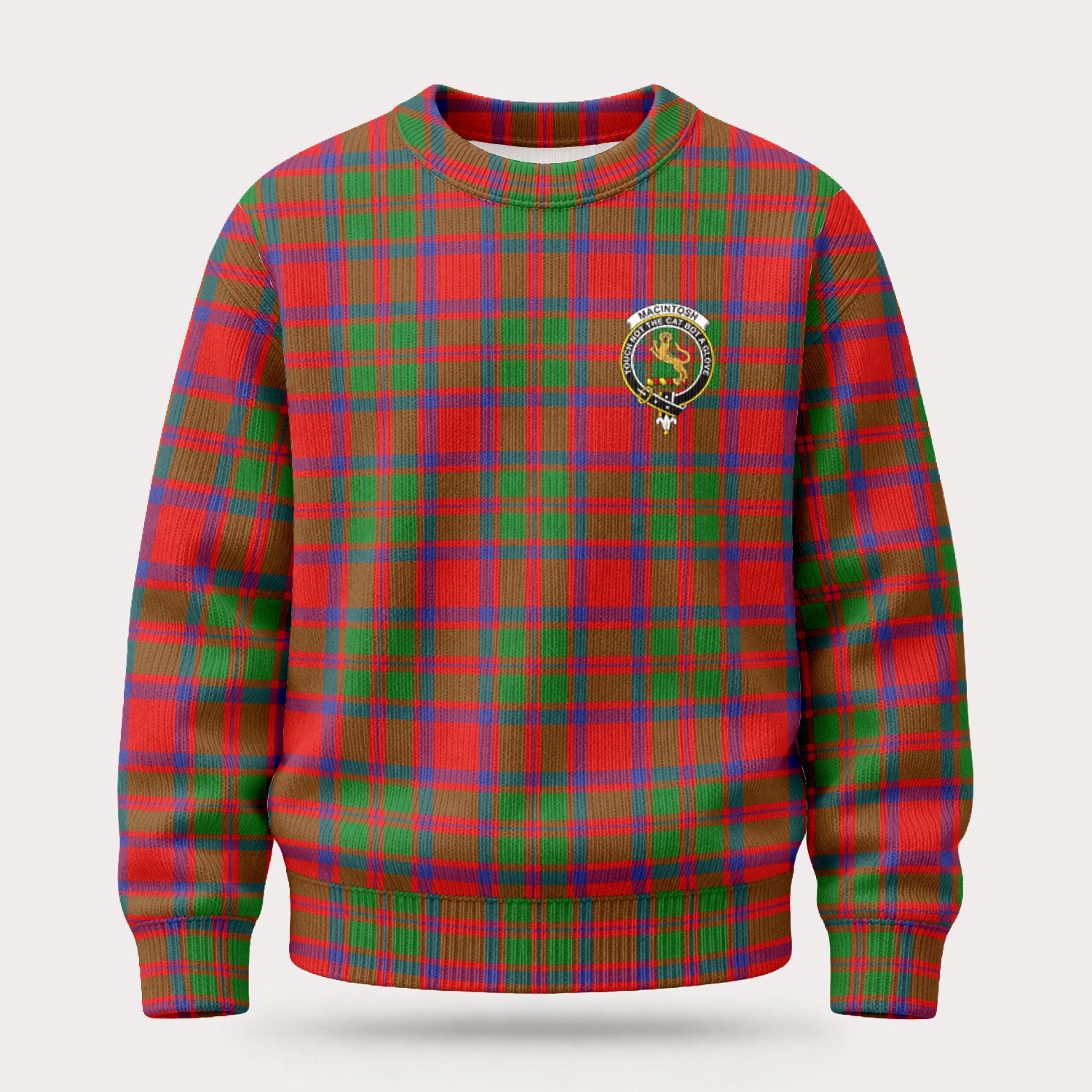 MacIntosh Modern Tartan Crest Sweater