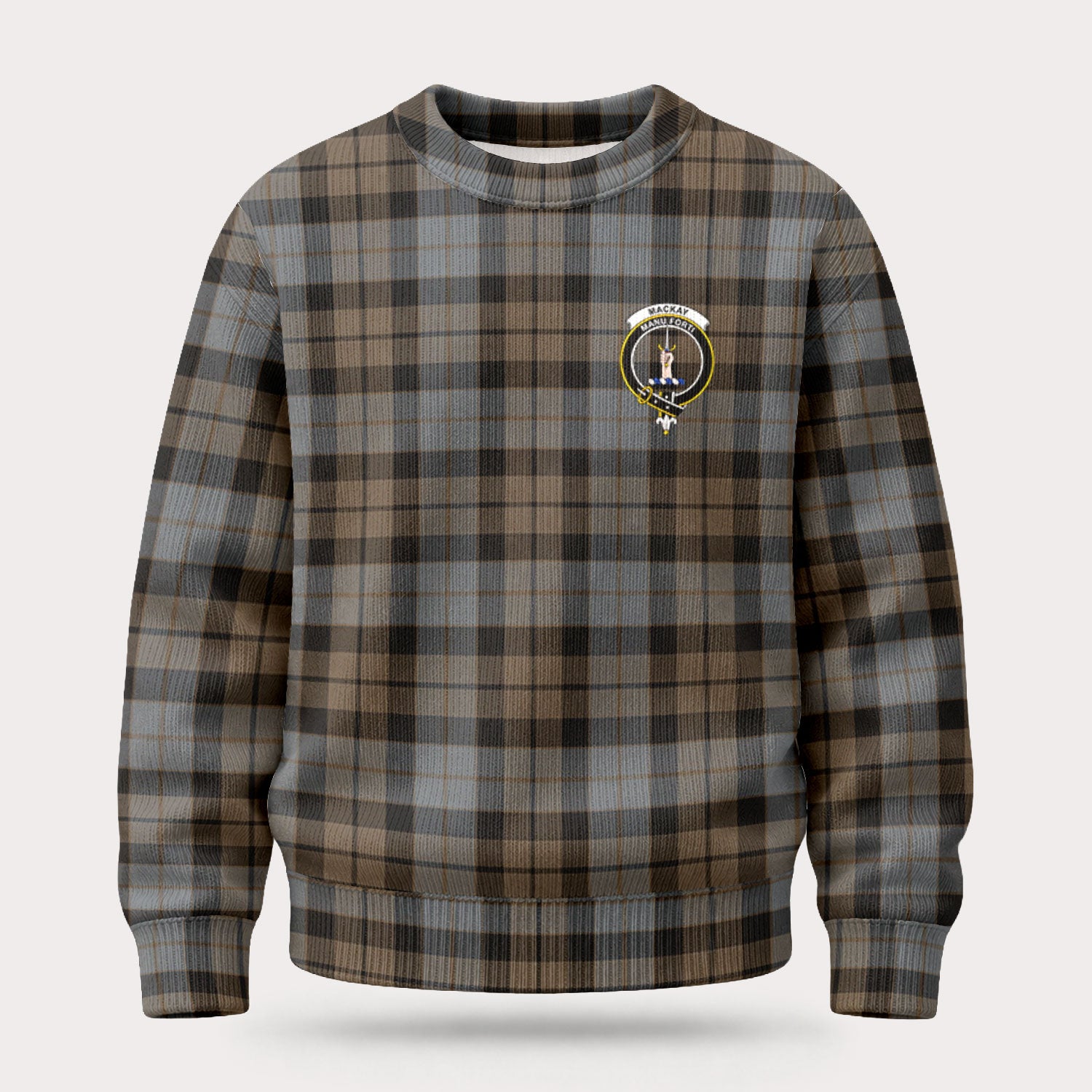 MacKay Weathered Tartan Crest Sweater