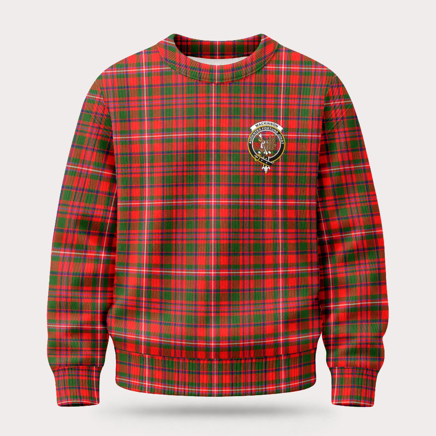 MacKinnon Modern Tartan Crest Sweater
