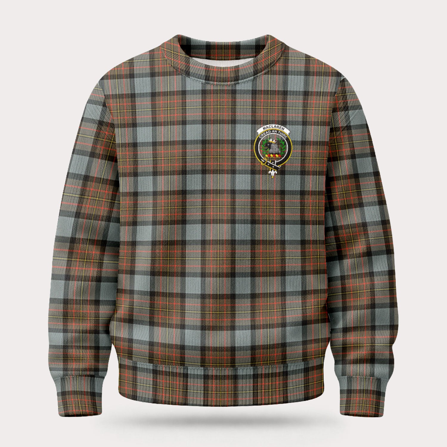 MacLaren Weathered Tartan Crest Sweater