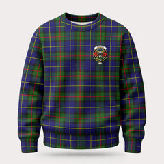 MacLeod of Harris Modern Tartan Crest Sweater