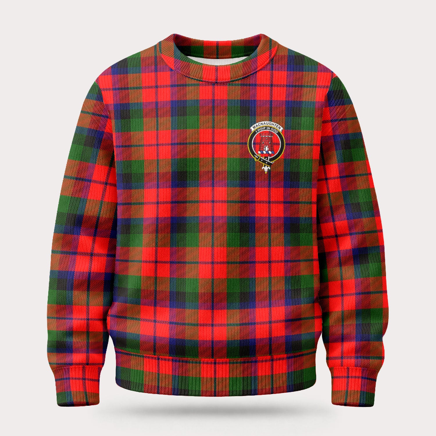 MacNaughten Tartan Crest Sweater