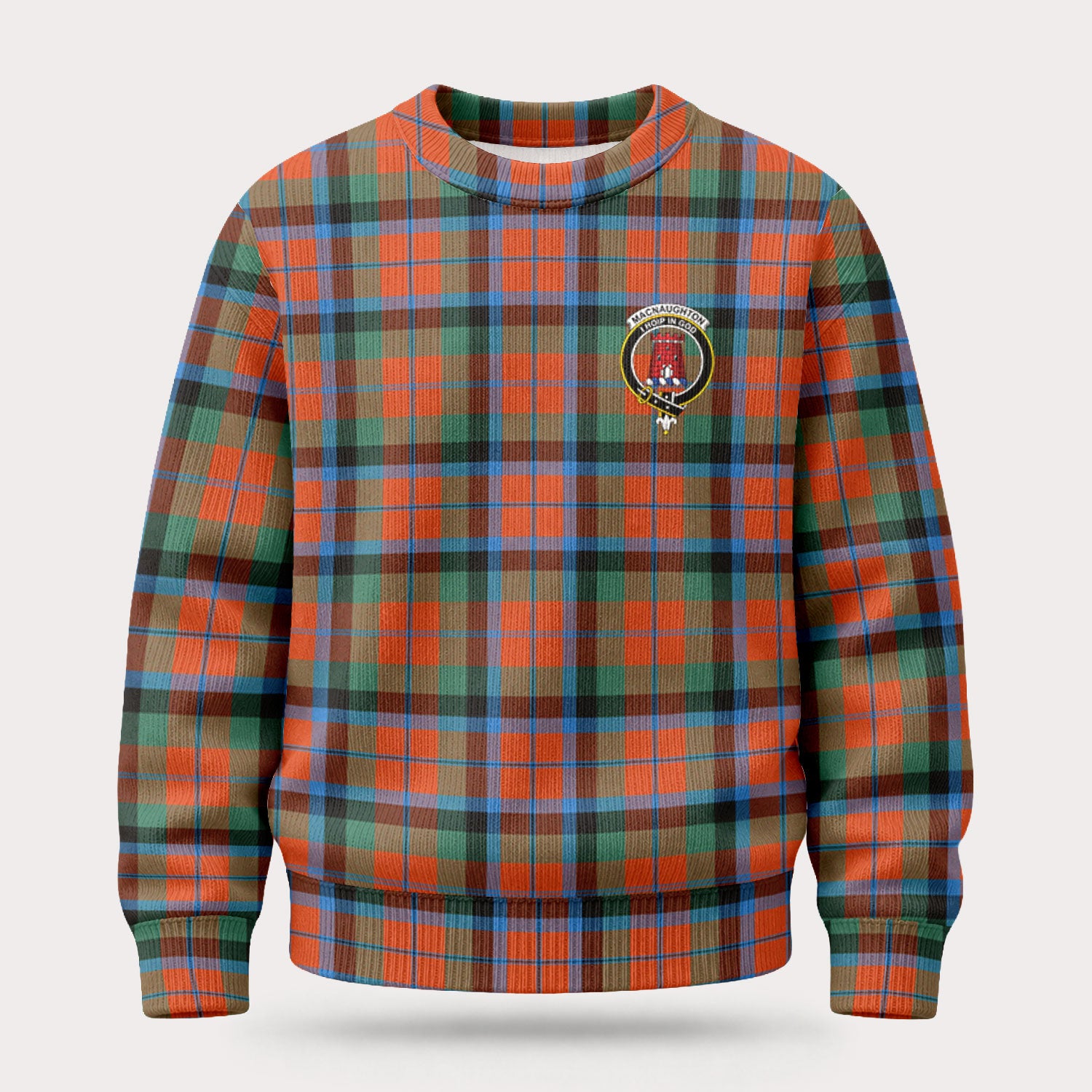 MacNaughton Ancient Tartan Crest Sweater