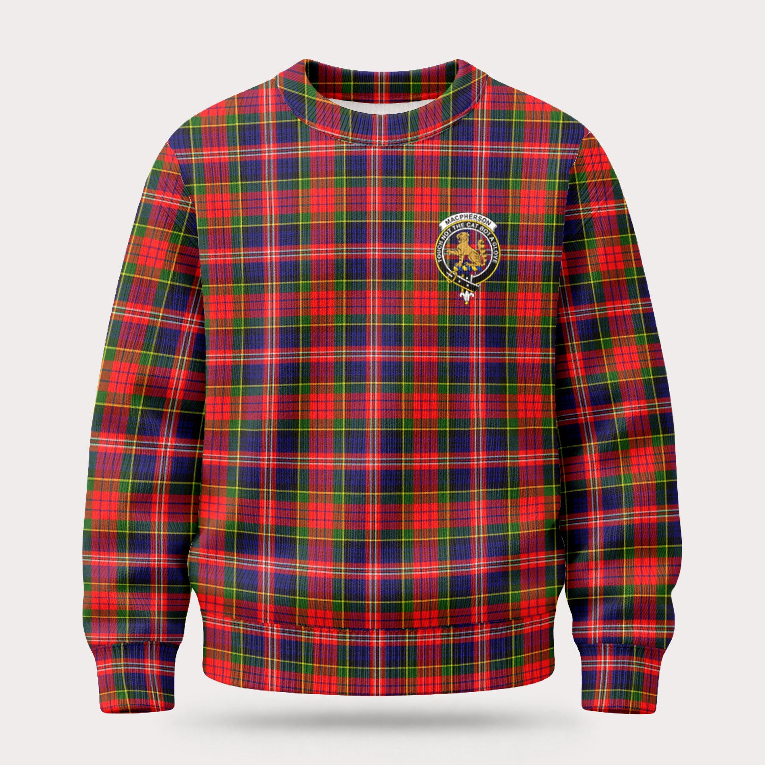 MacPherson Modern Tartan Crest Sweater