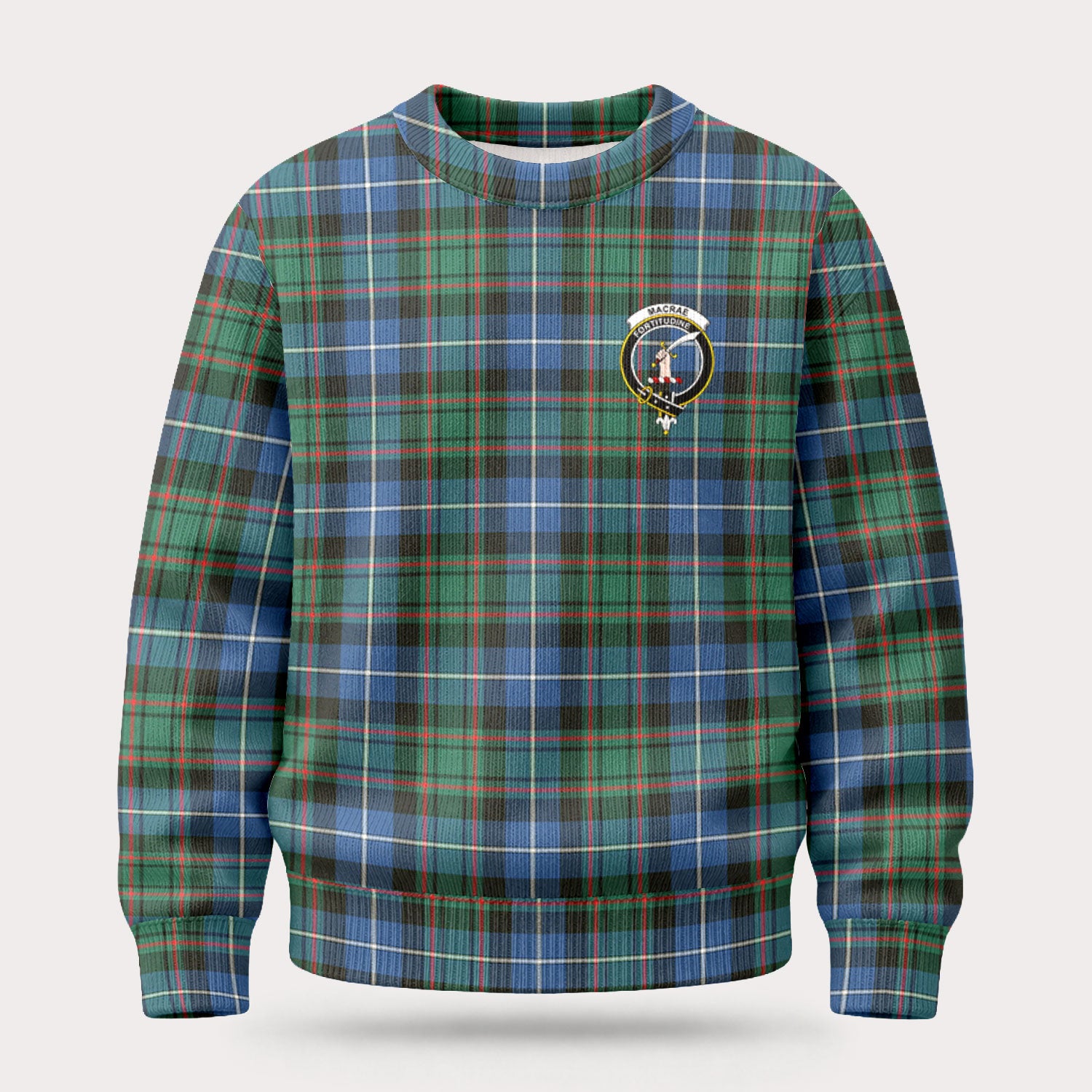MacRae Hunting Ancient Tartan Crest Sweater
