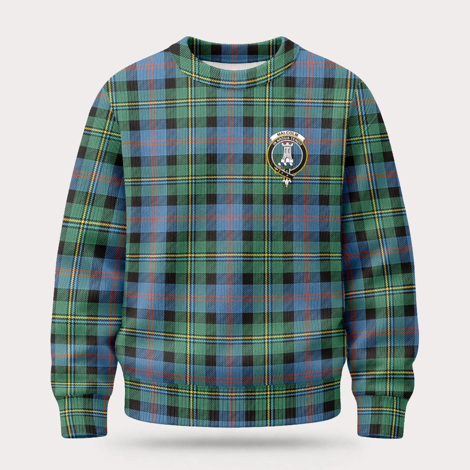 Malcolm Ancient Tartan Crest Sweater
