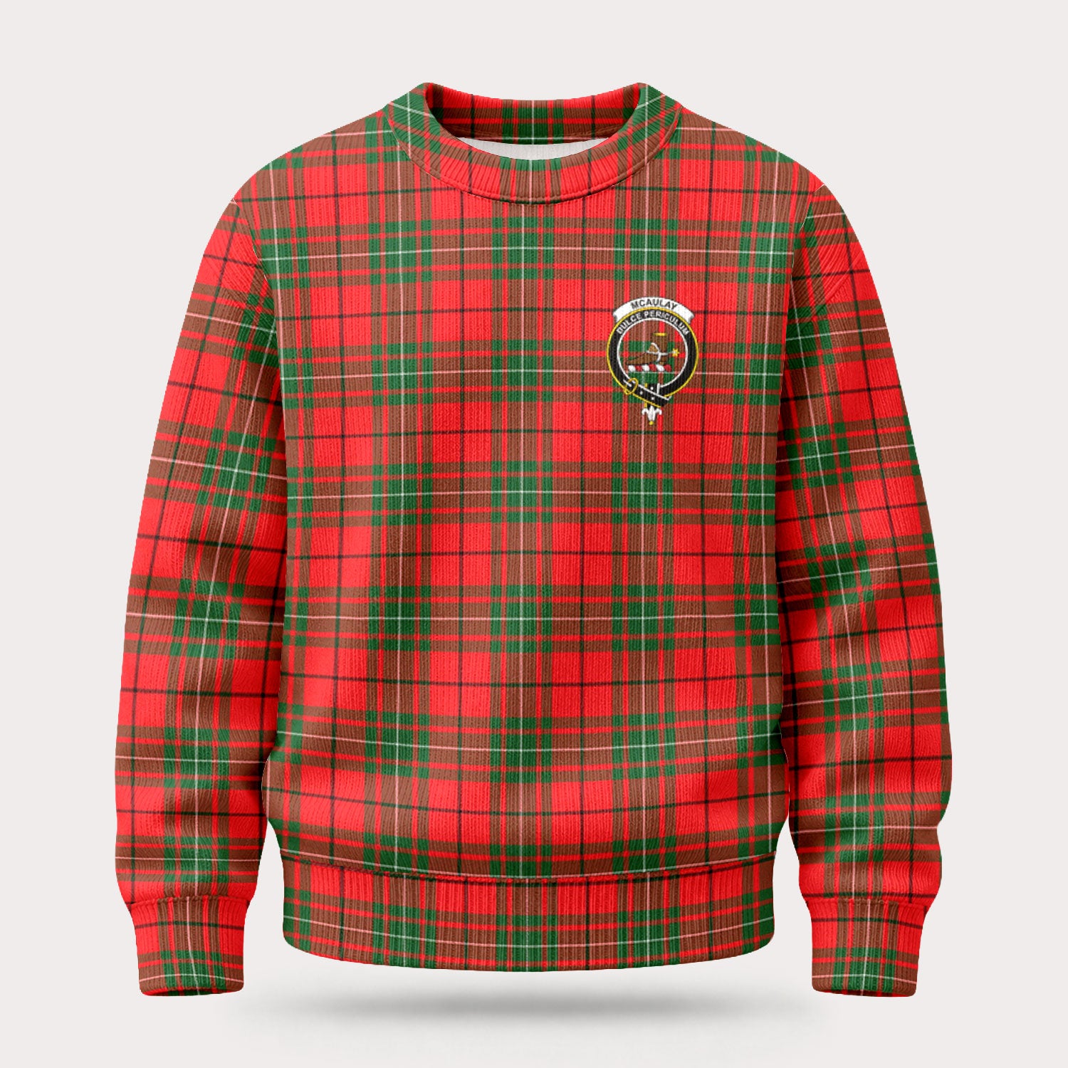 McAulay Modern Tartan Crest Sweater