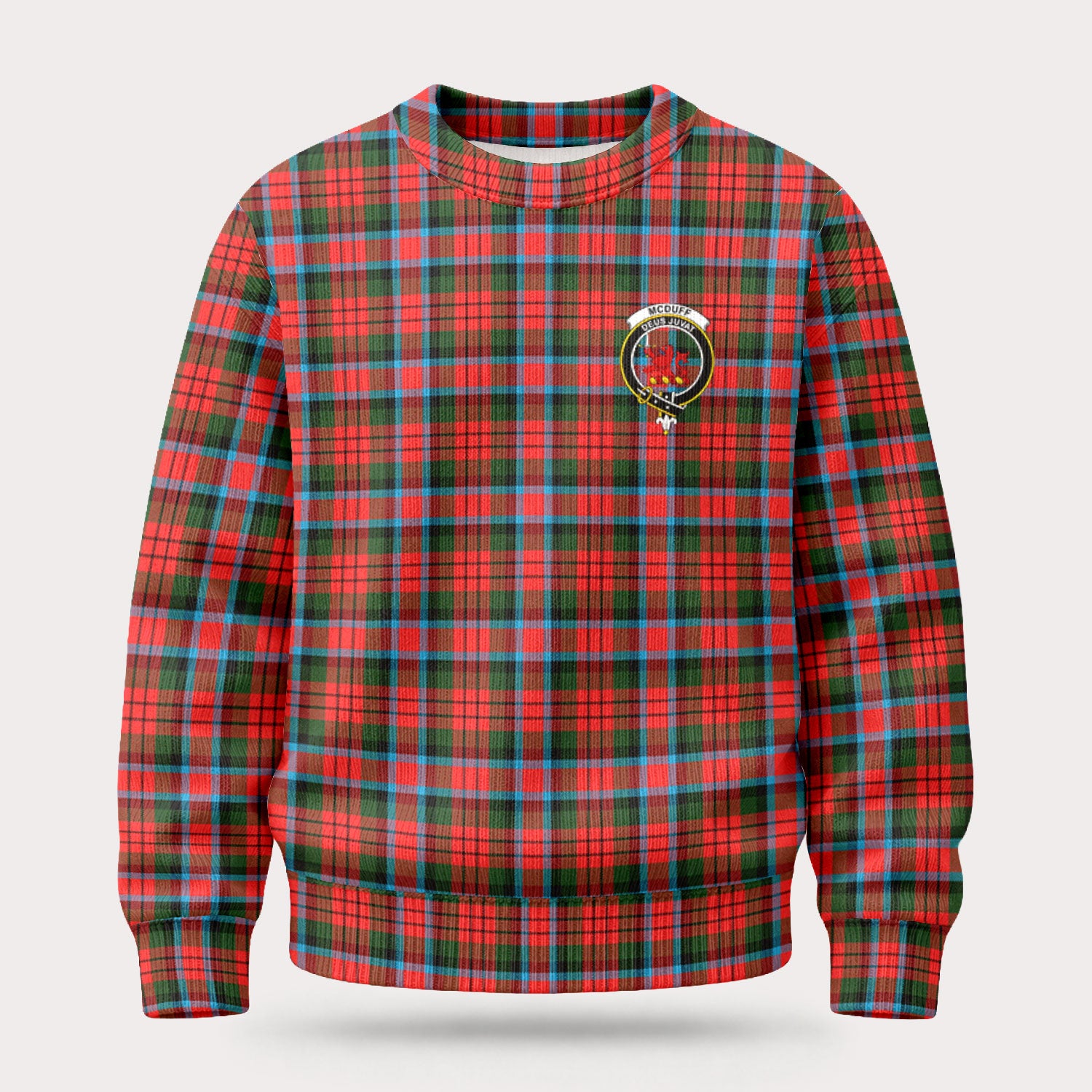 McDuff Modern Tartan Crest Sweater