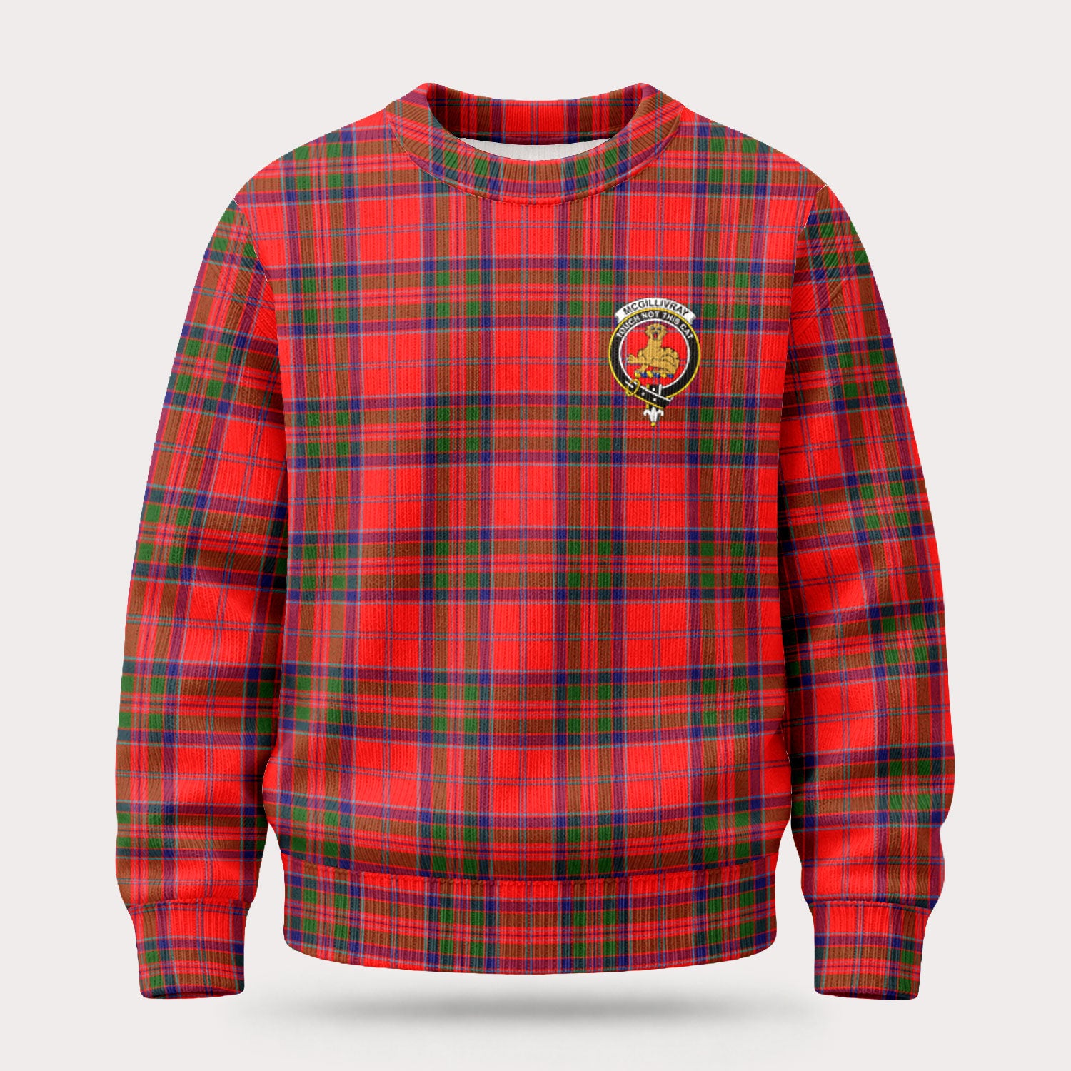 McGillivray Modern Tartan Crest Sweater