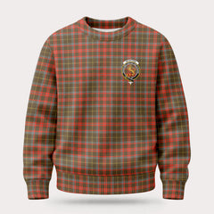 McIntosh Hunting Weathered Tartan Crest Sweater