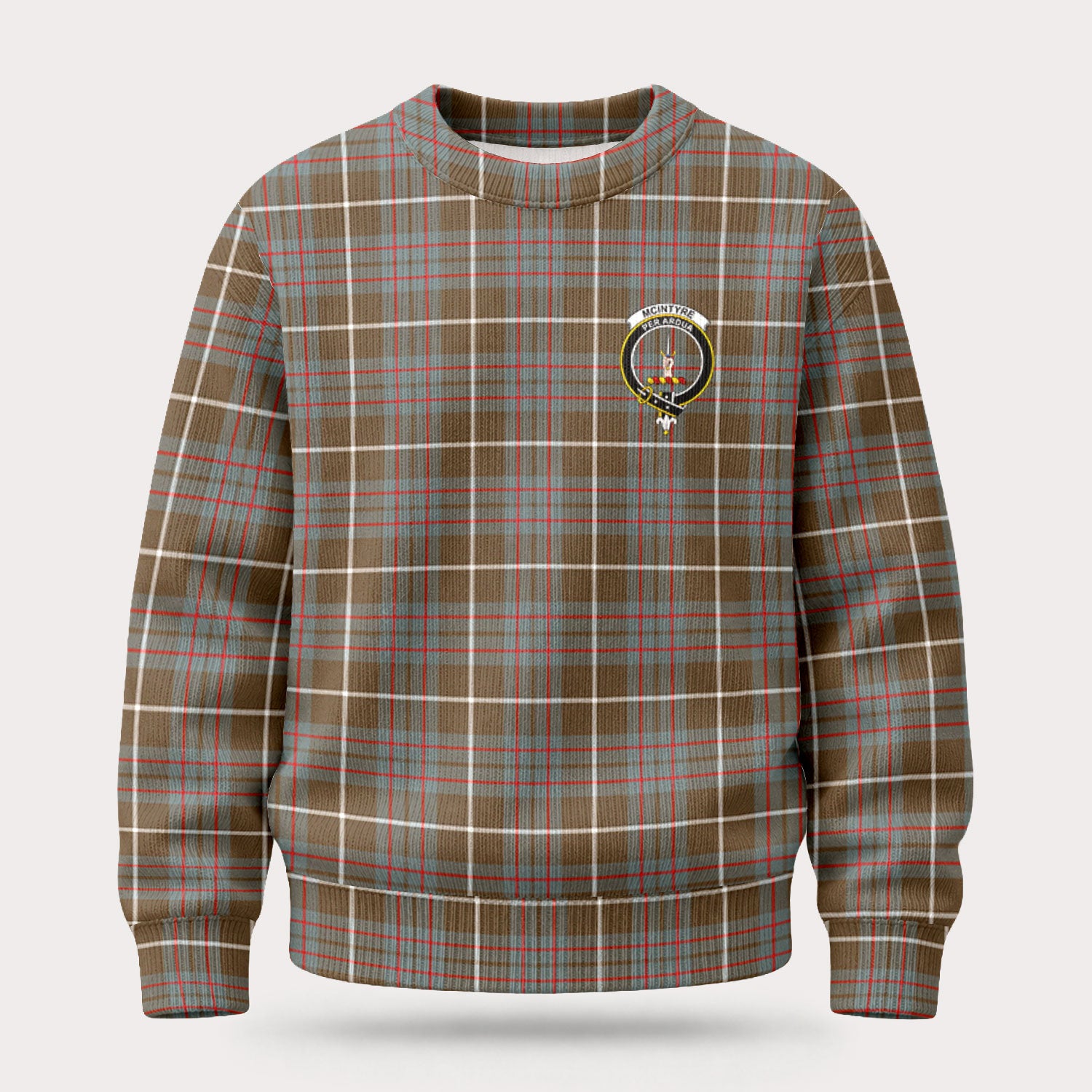 McIntyre Hunting Weathered Tartan Crest Sweater