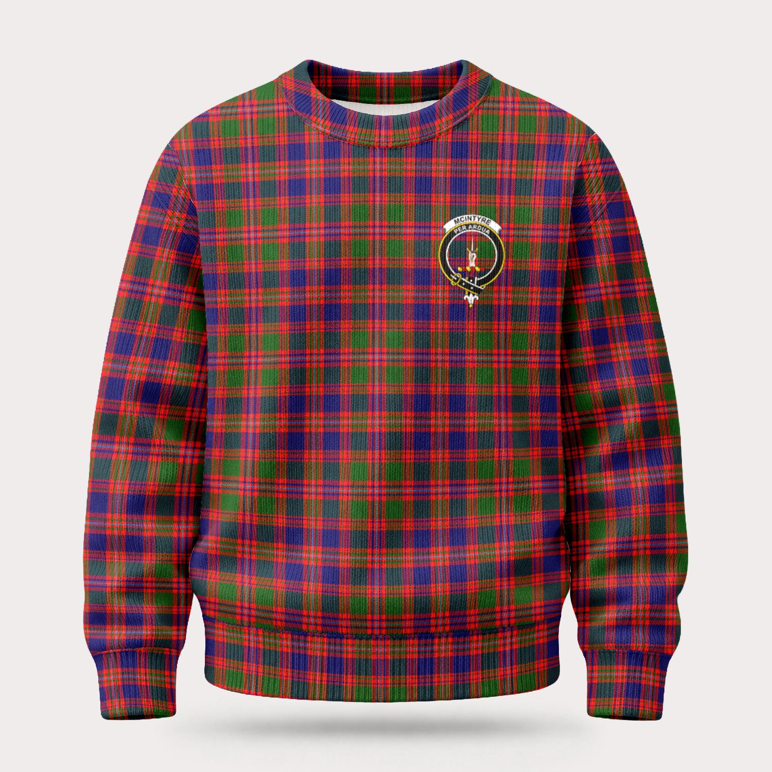 McIntyre Modern Tartan Crest Sweater