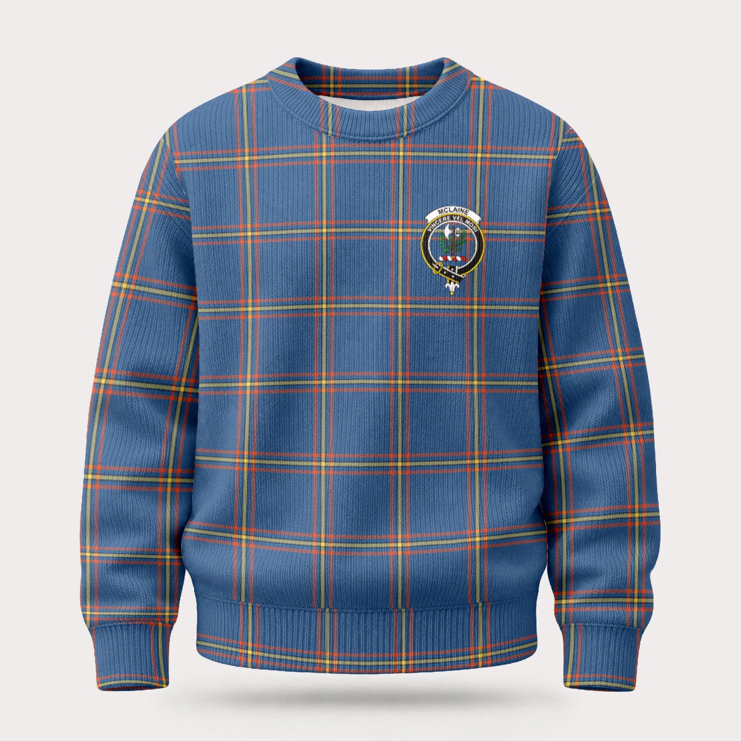 McLaine of Loch Buie Hunting Ancient Tartan Crest Sweater