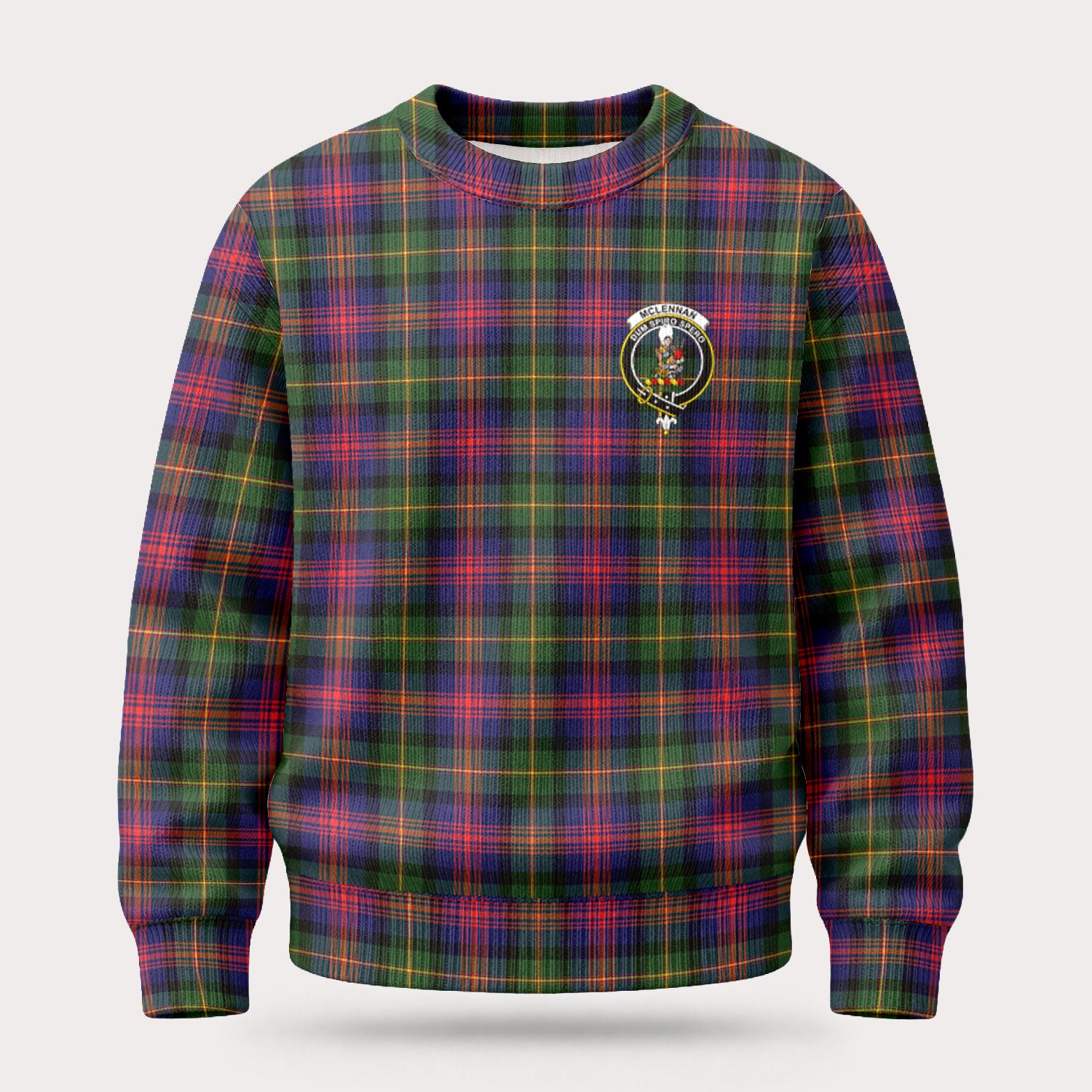 McLennan Modern Tartan Crest Sweater