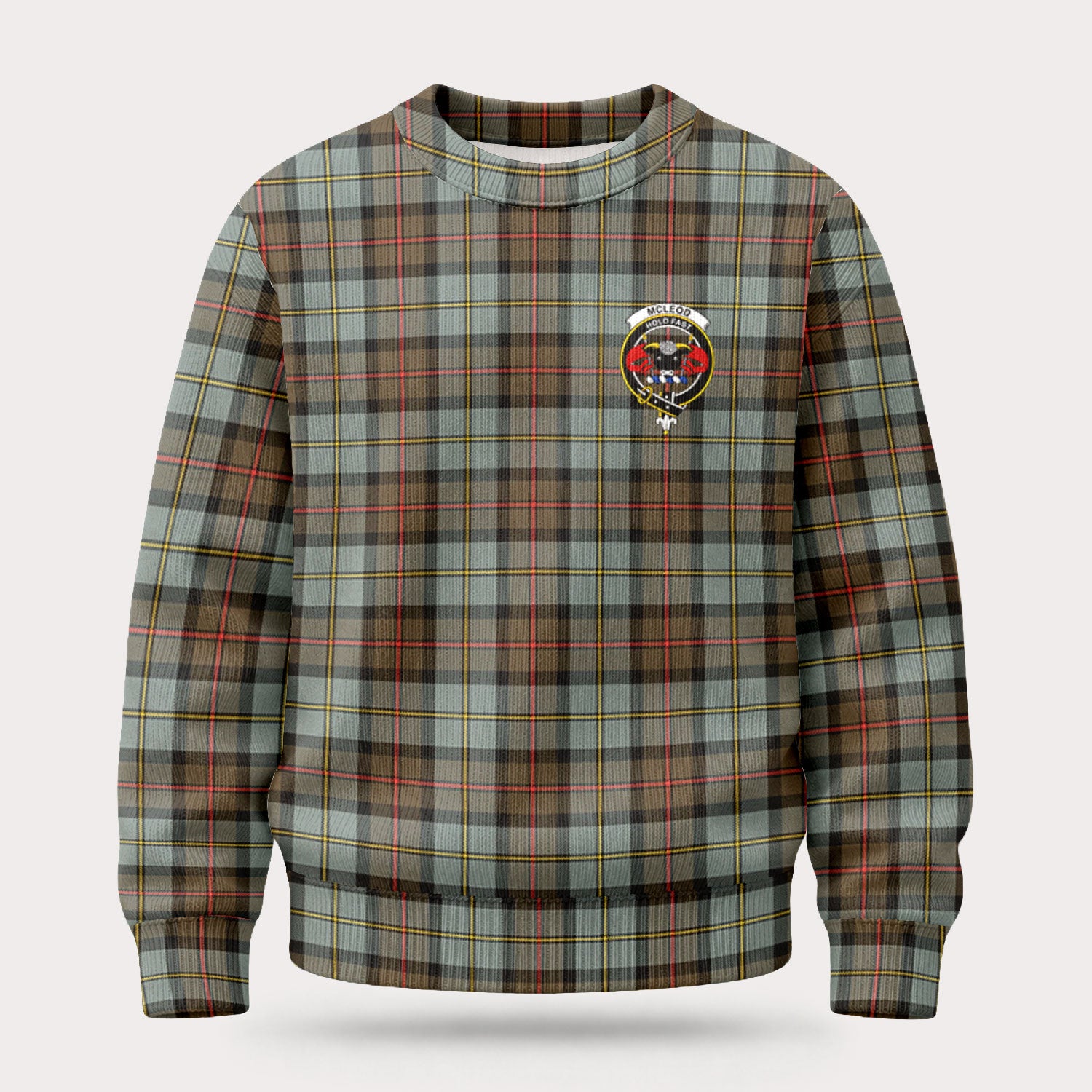 McLeod of Harris Weathered Tartan Crest Sweater