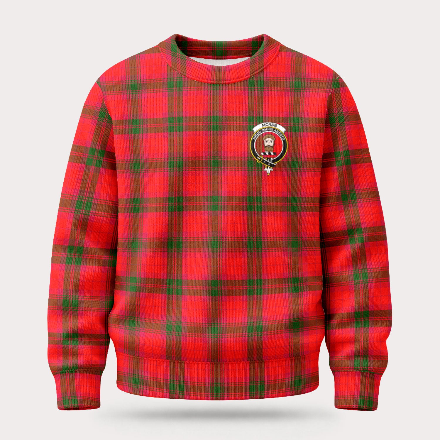 McNab Modern Tartan Crest Sweater