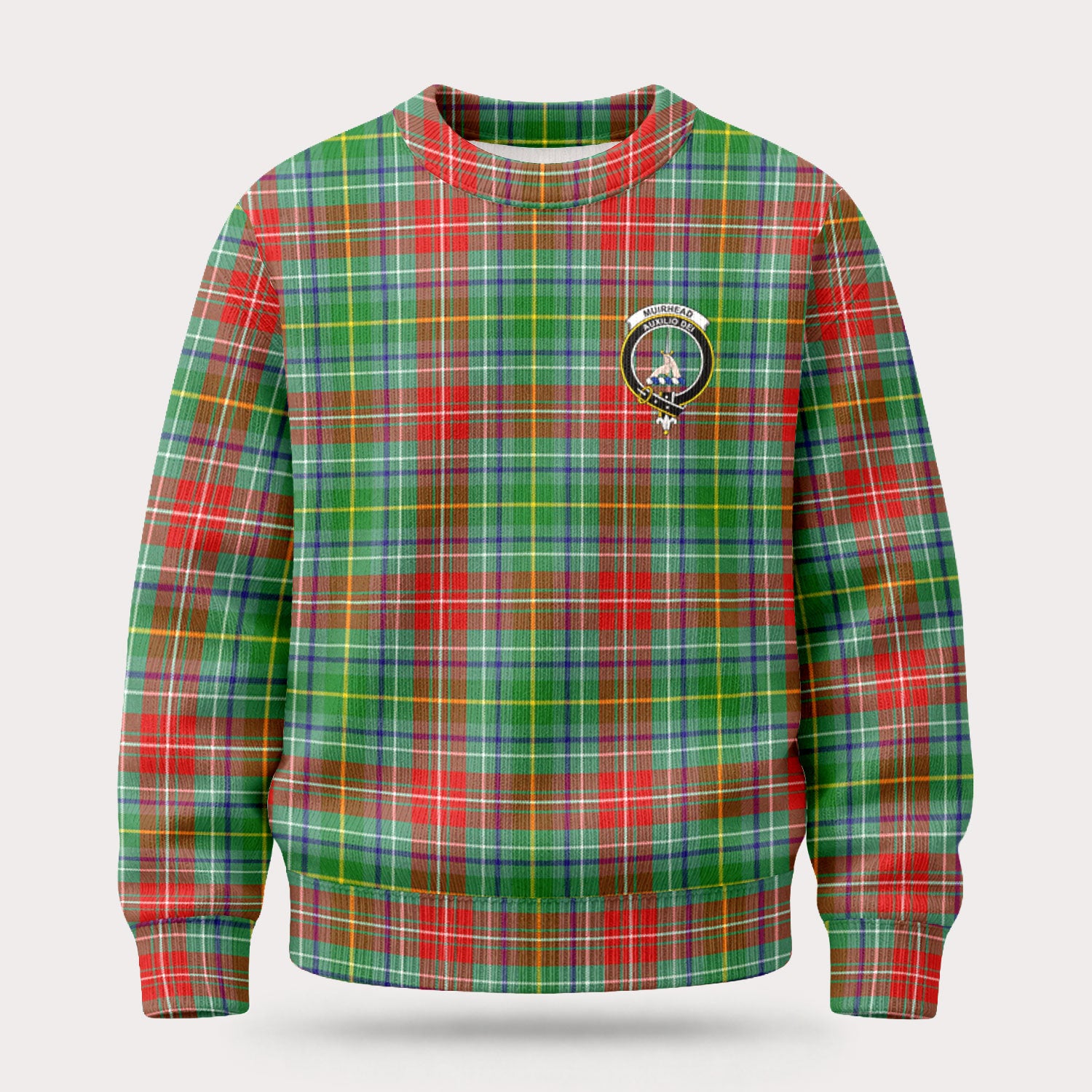 Muirhead Tartan Crest Sweater