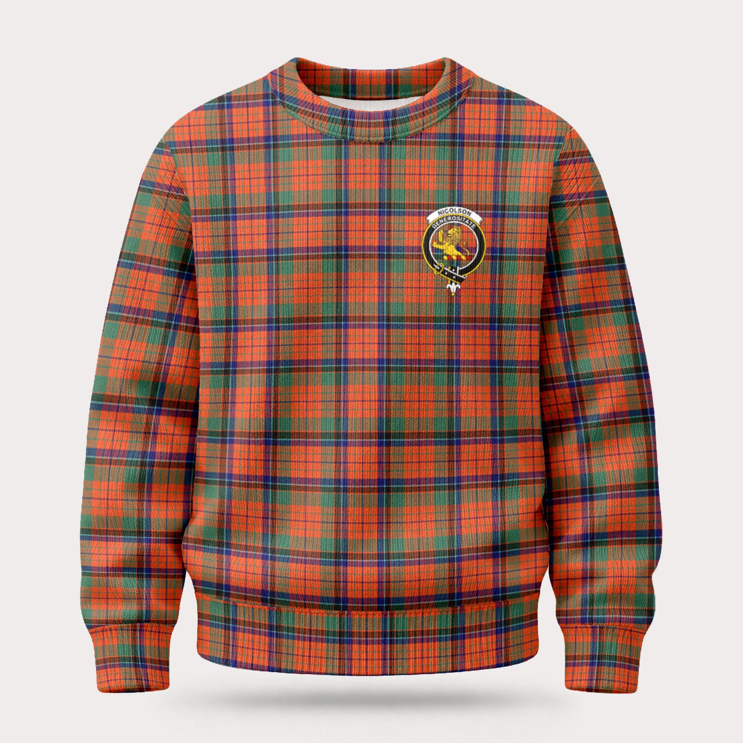 Nicolson Ancient Tartan Crest Sweater