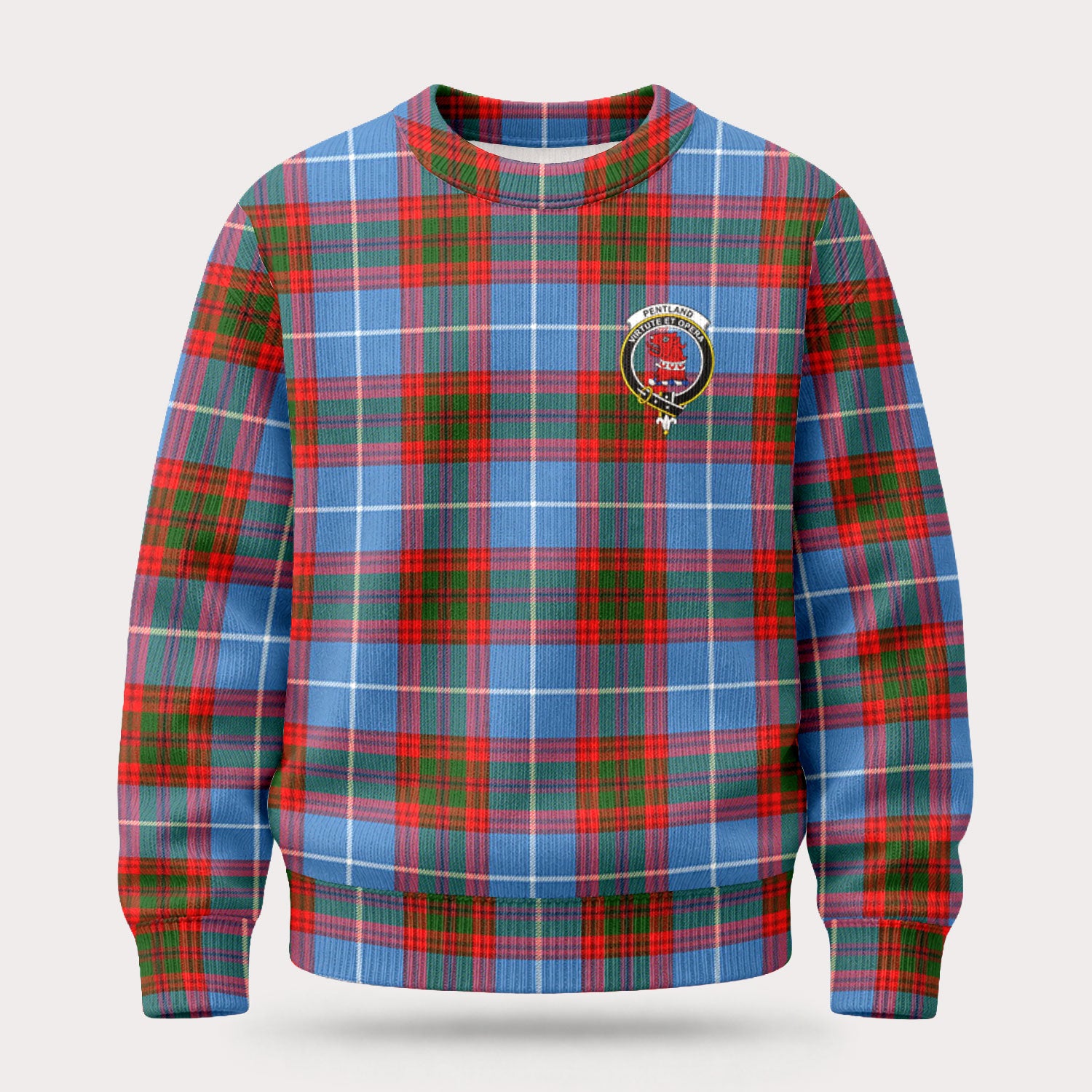 Pentland Tartan Crest Sweater