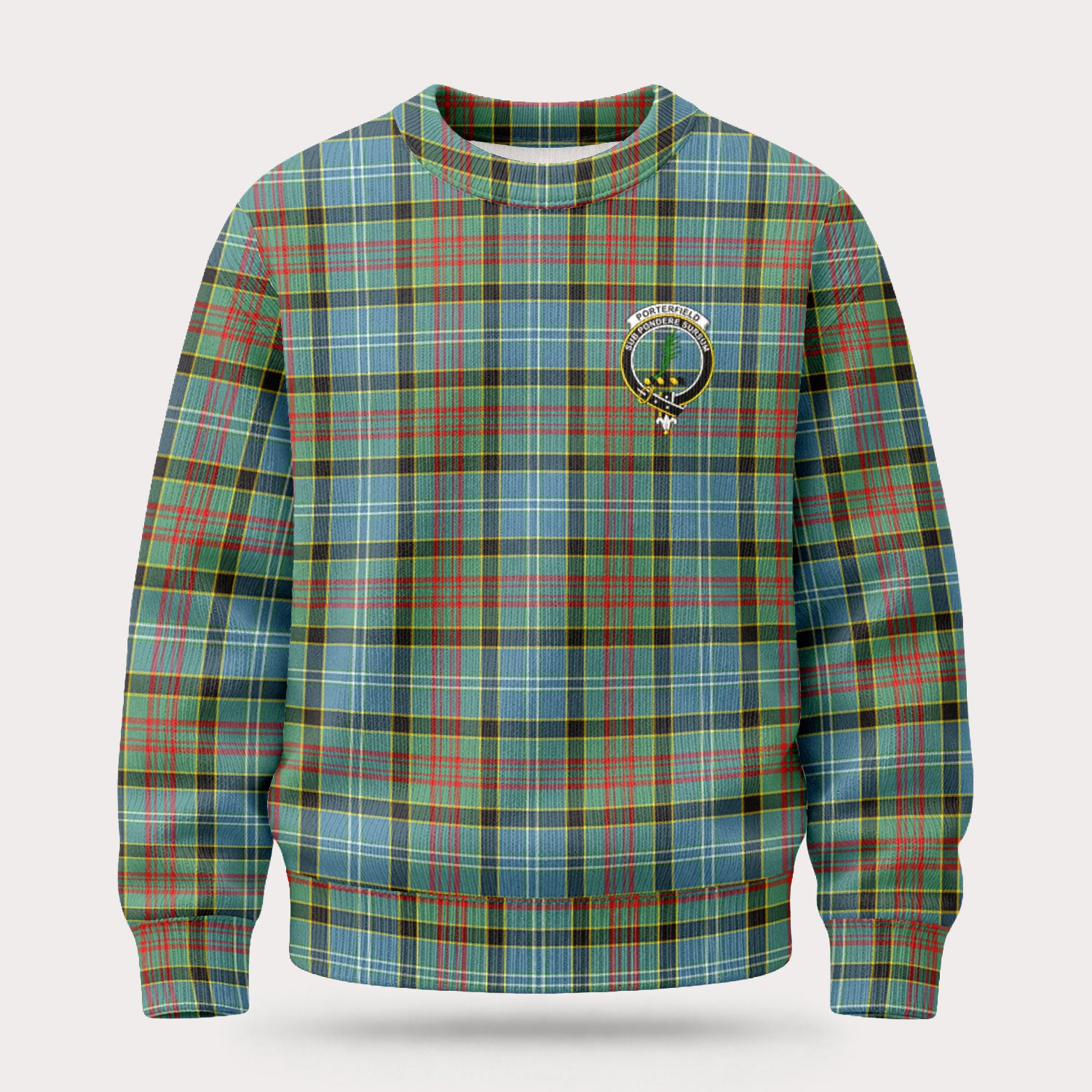 Porterfield Tartan Crest Sweater