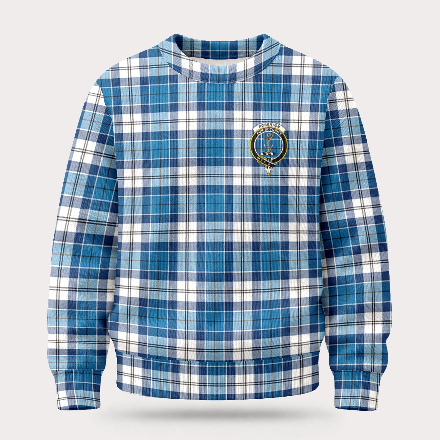 Roberton Tartan Crest Sweater