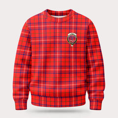 Rose Modern Tartan Crest Sweater